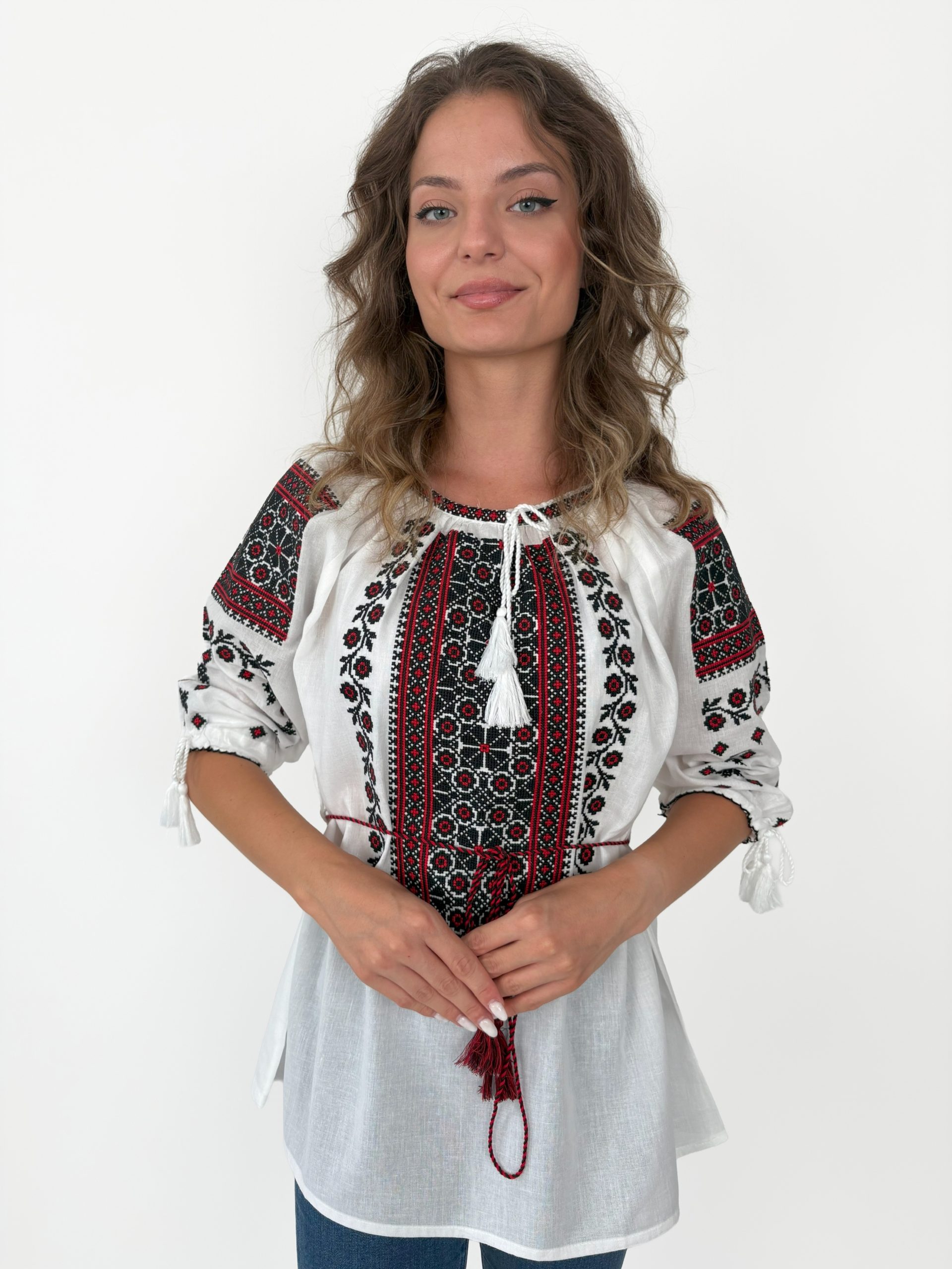 Ie tradițională femei TM1987 *motive florale* - 3XL