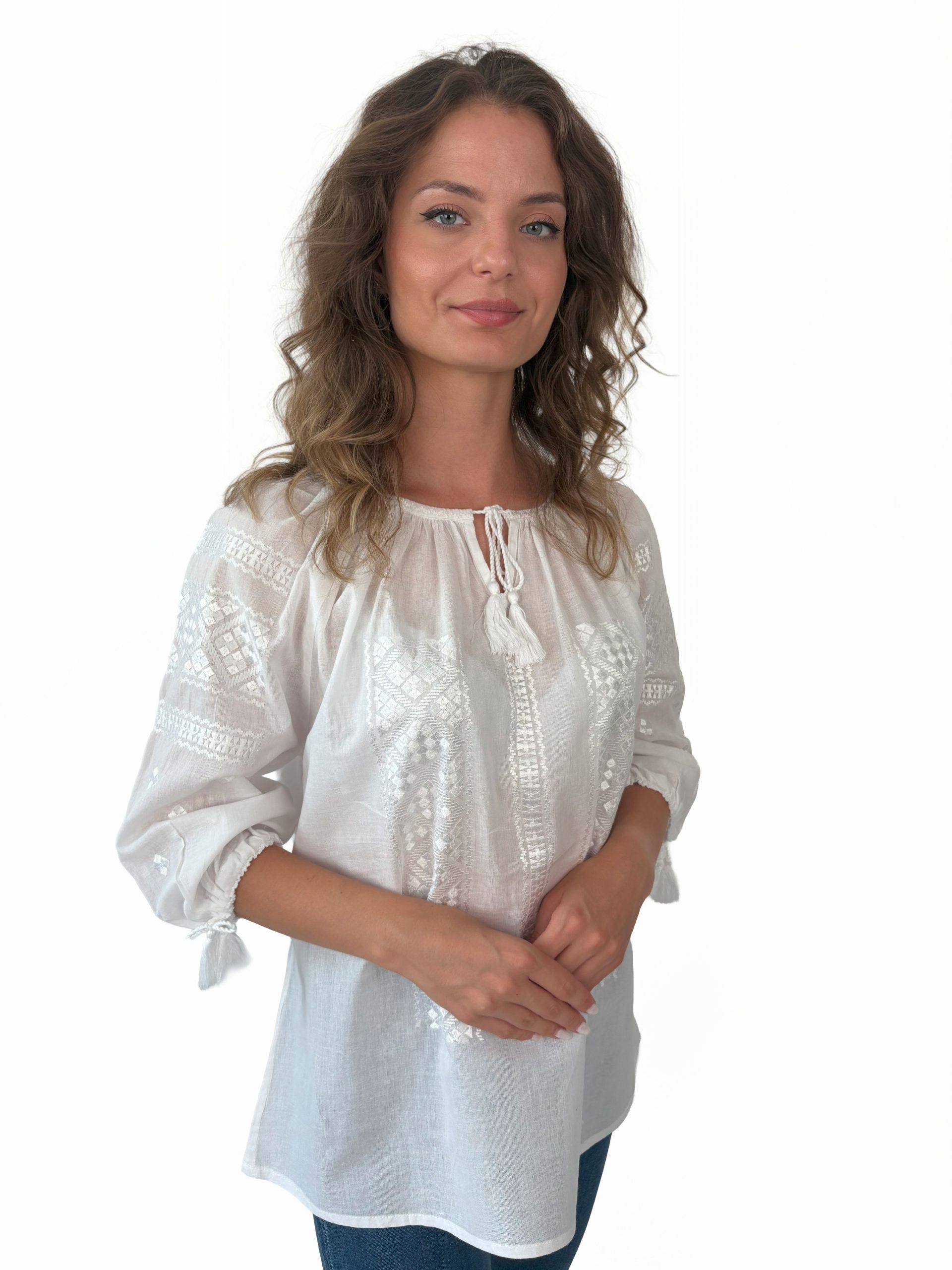 Ie tradițională femei TM1998 *magie alba* - XXL
