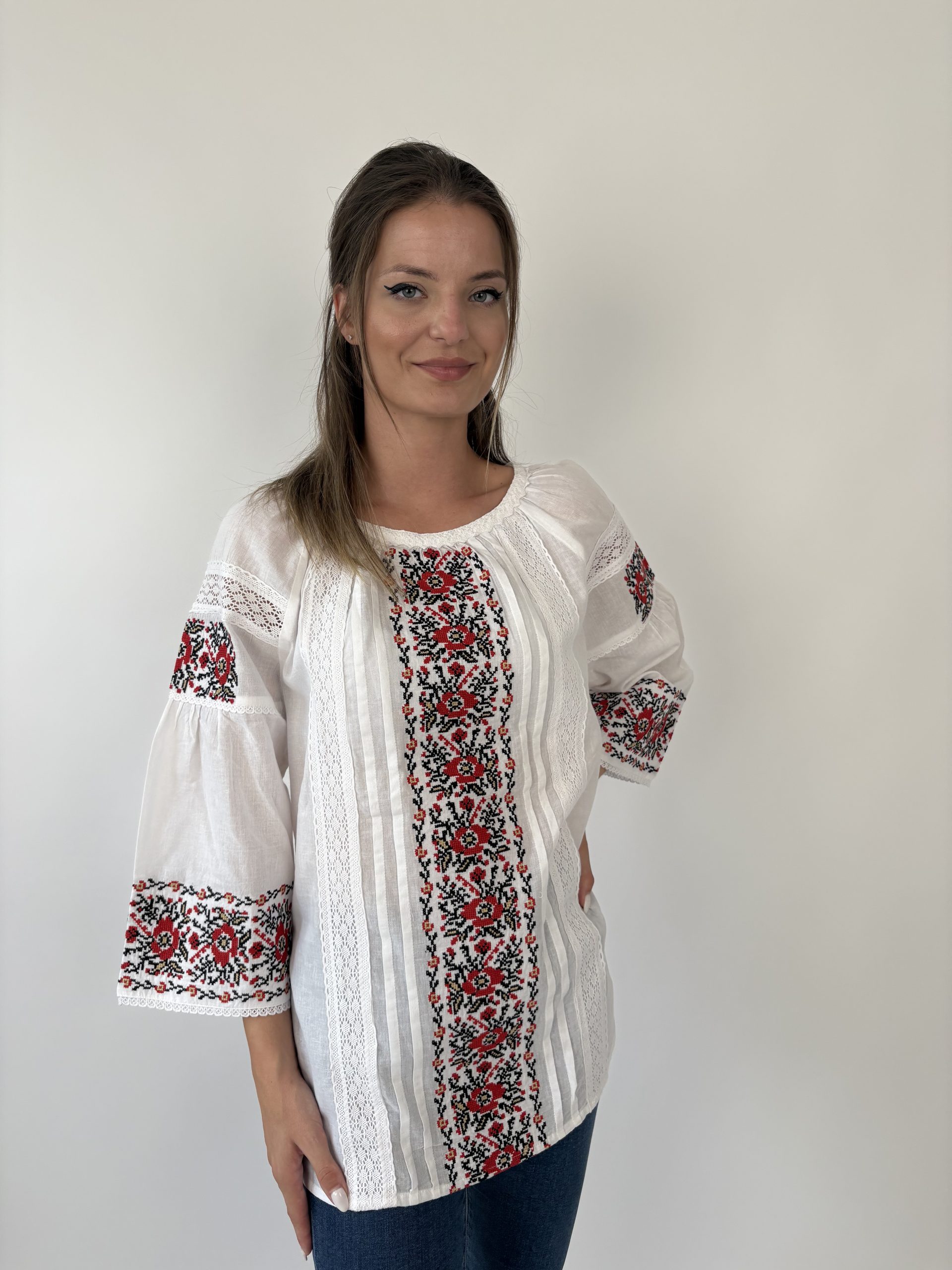 Ie tradițională femei TM2037 *motive florale* - XXL