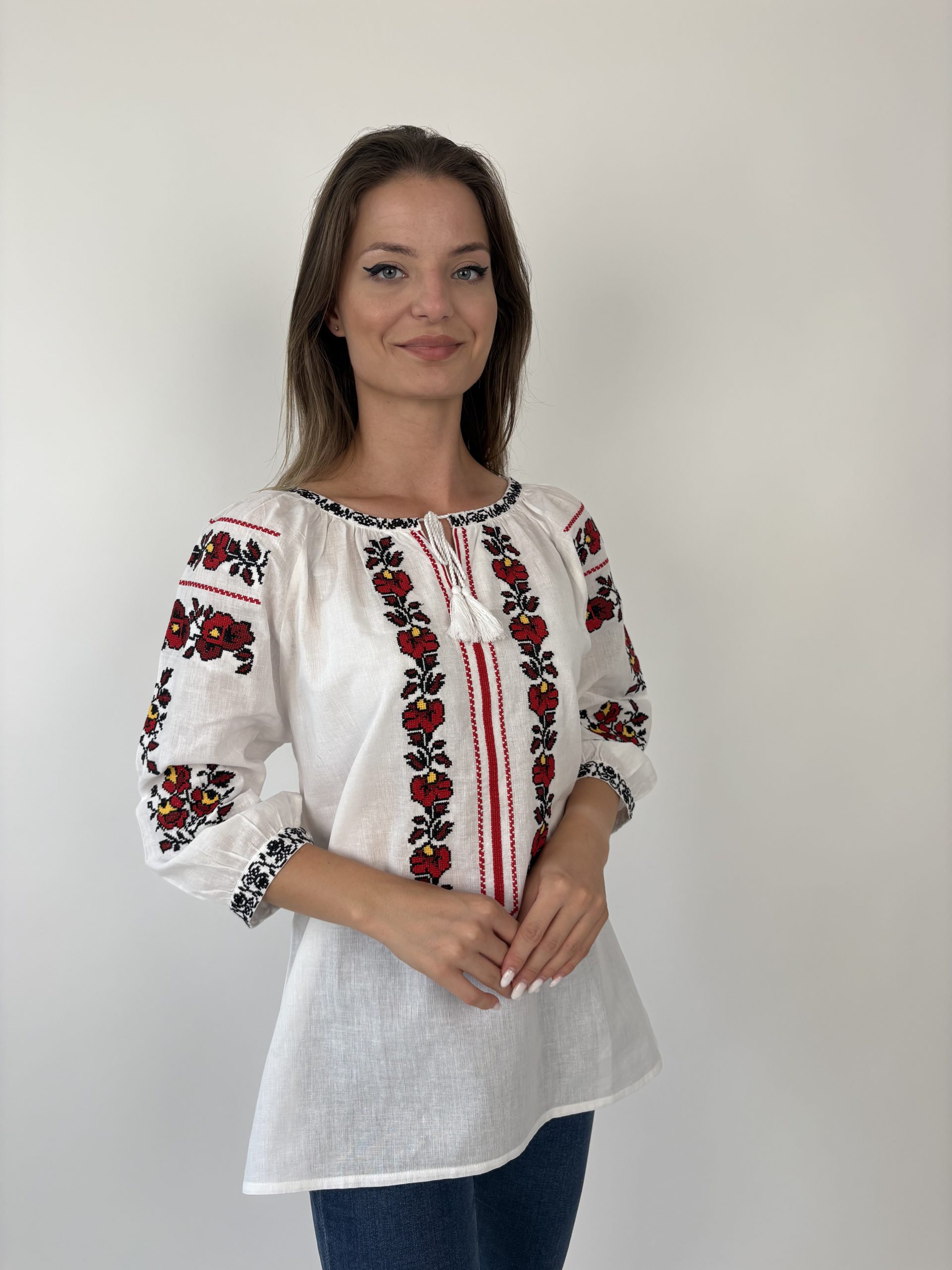 Ie tradițională femei TM2053 *motive florale* - 3XL