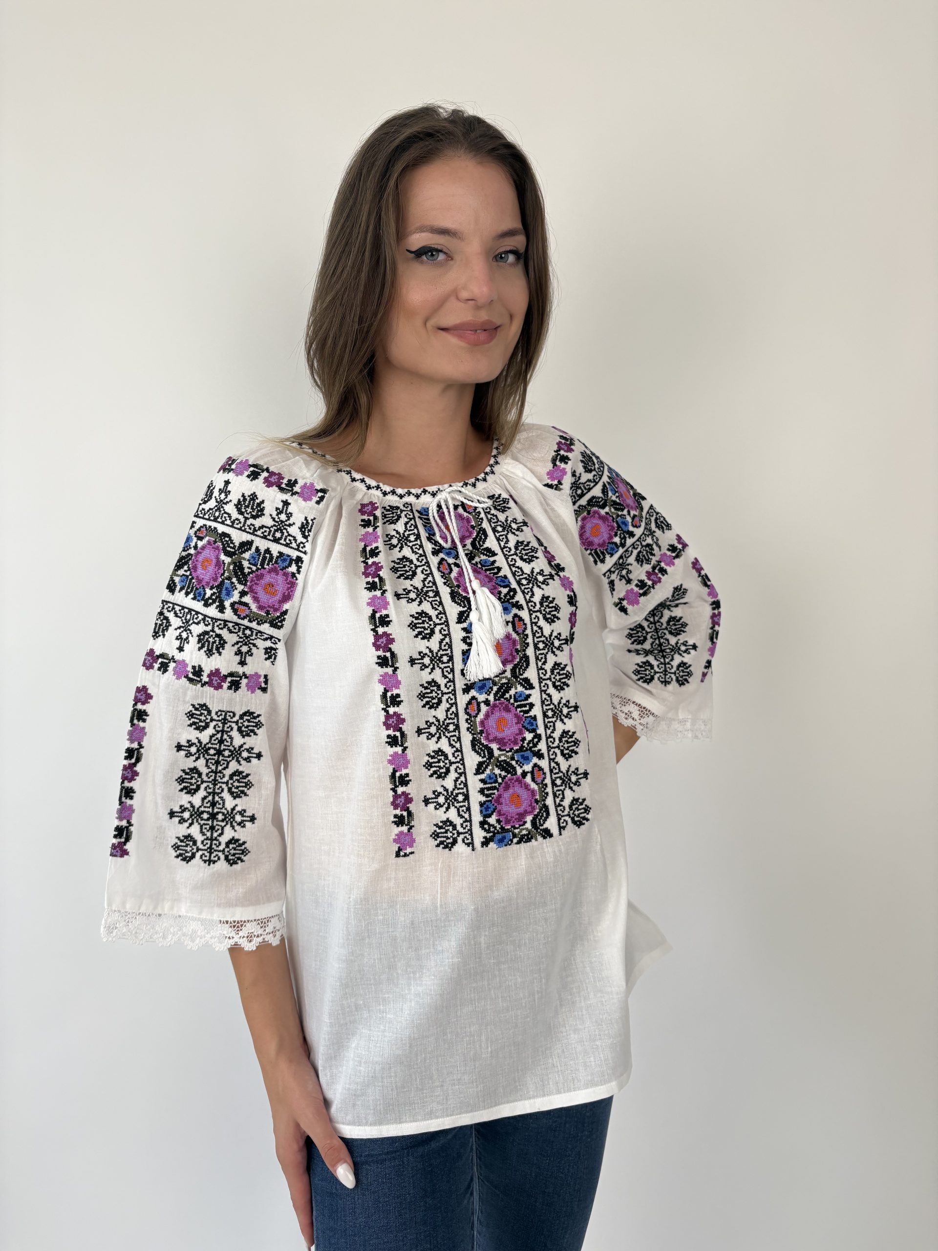 Ie tradițională femei TM2058 *nuanțe de mov* - XL