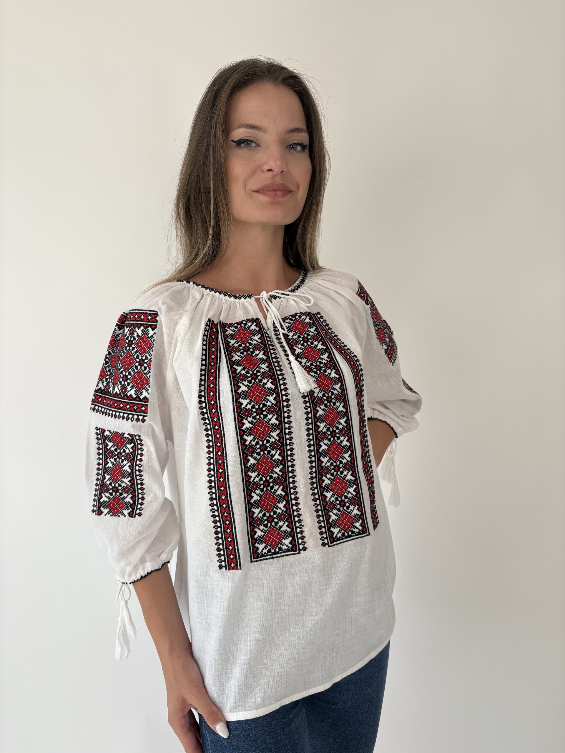 Ie tradițională femei TM2064 *motive geometrice* - 3XL