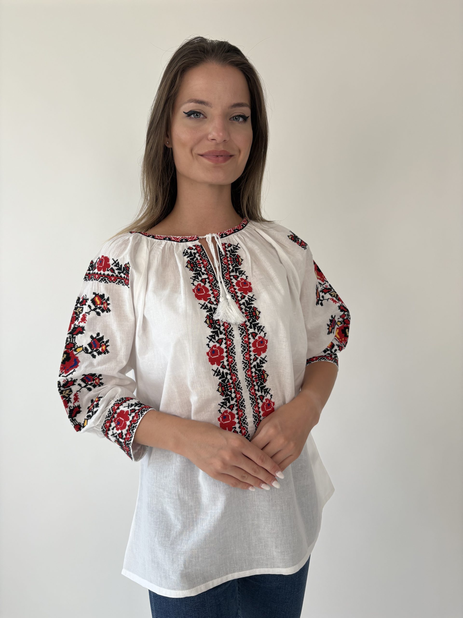 Ie tradițională femei TM2065 *motive florale* - 3XL