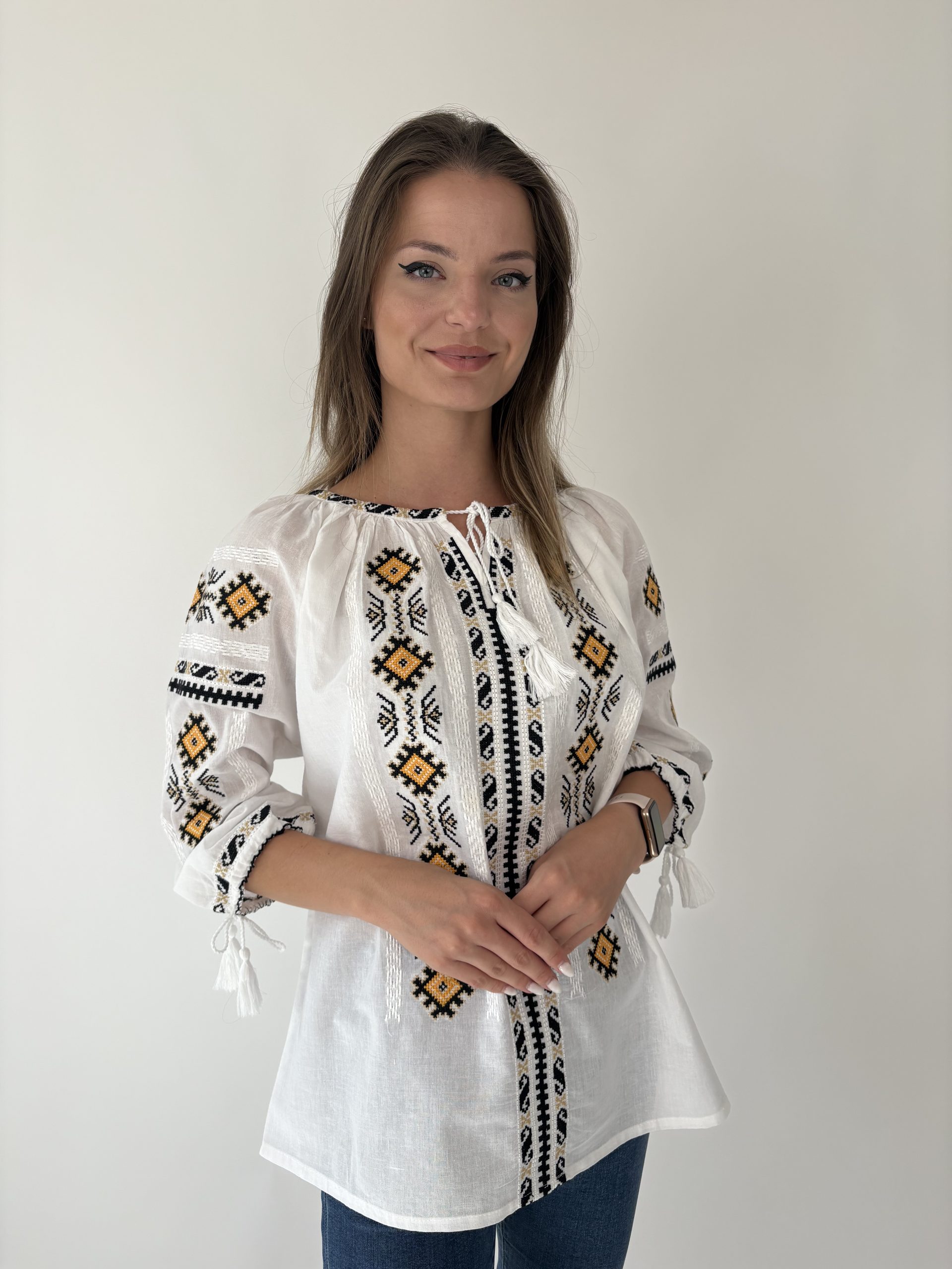 Ie tradițională femei TM2068 *motive geometrice* - 3XL