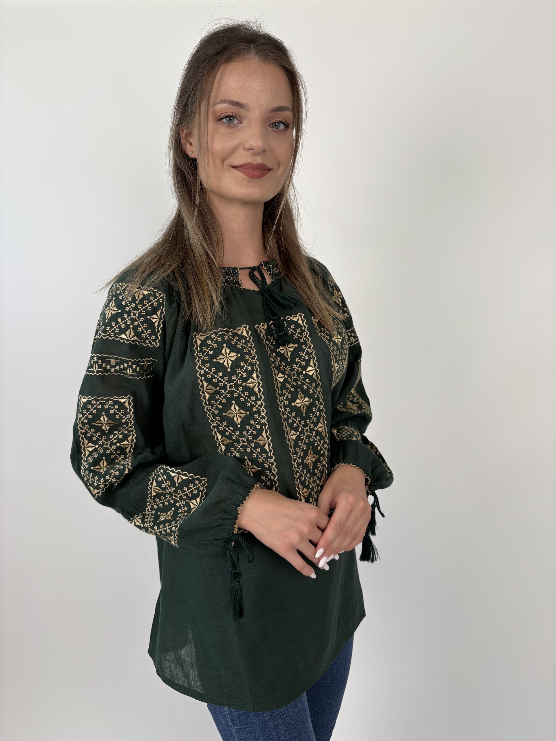 Ie tradițională femei TM2074 *verdele naturii* - XL
