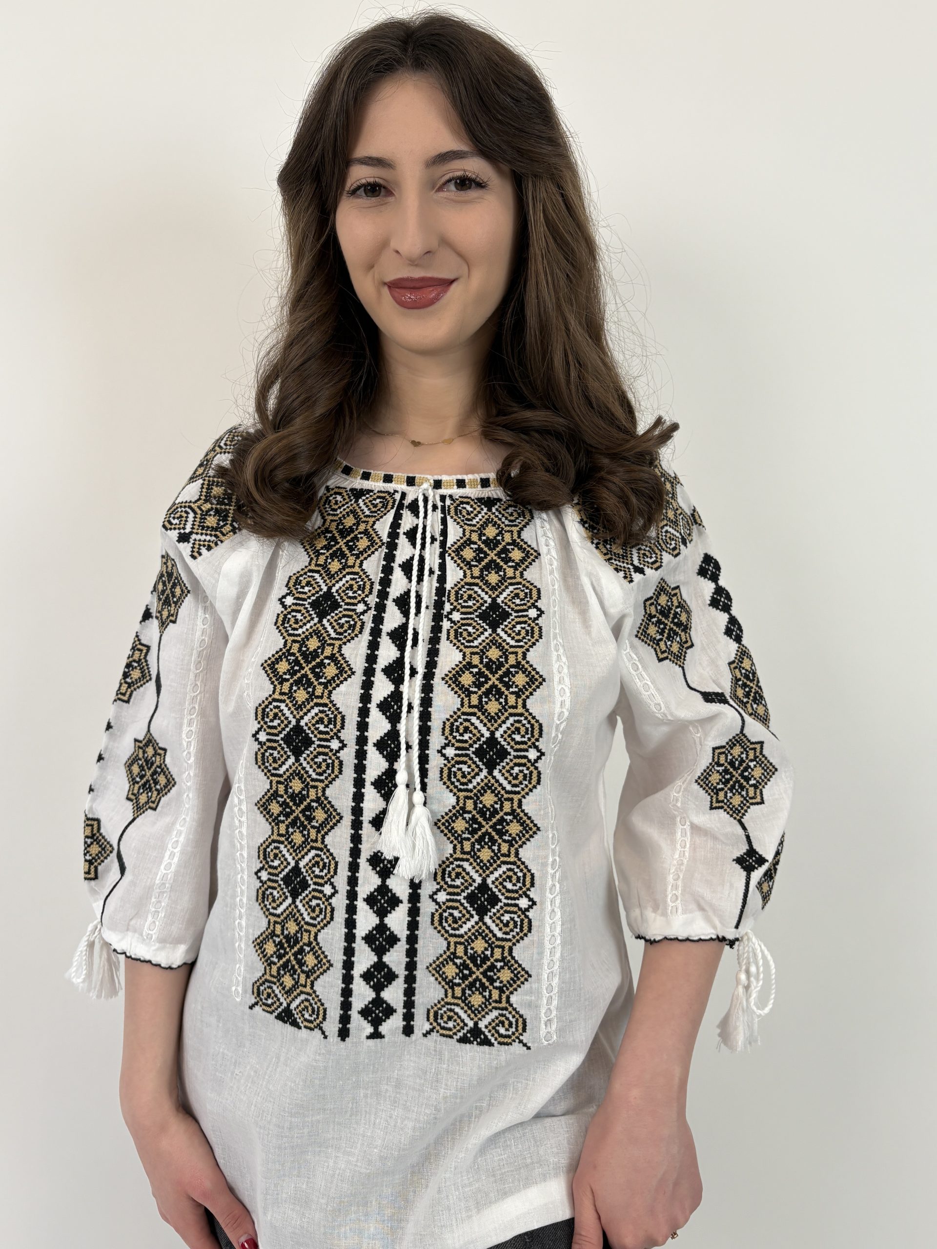 Ie tradițională femei TM2134 *motive geometrice* - 3XL
