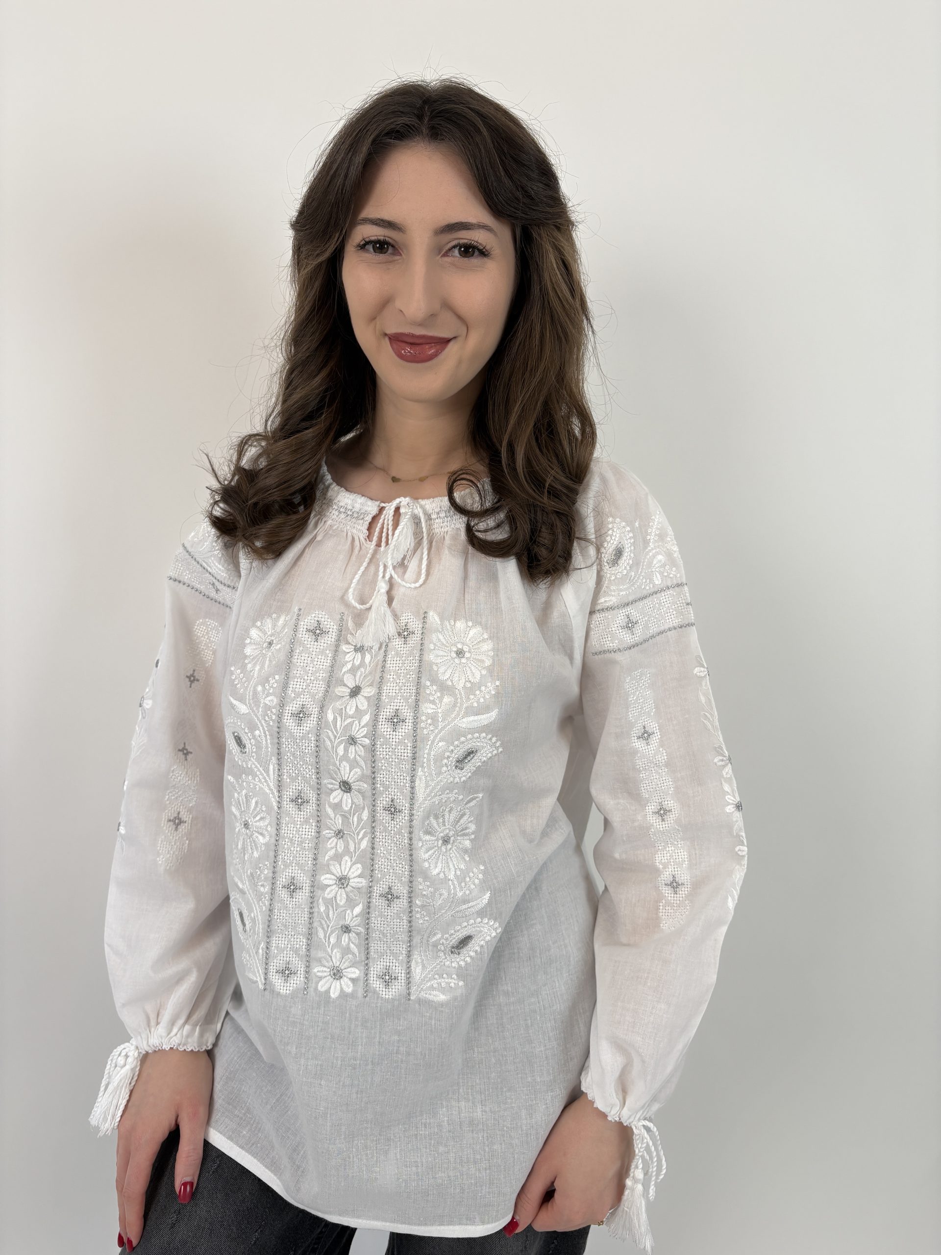 Ie tradițională femei TM2141 *magie albă* - 3XL