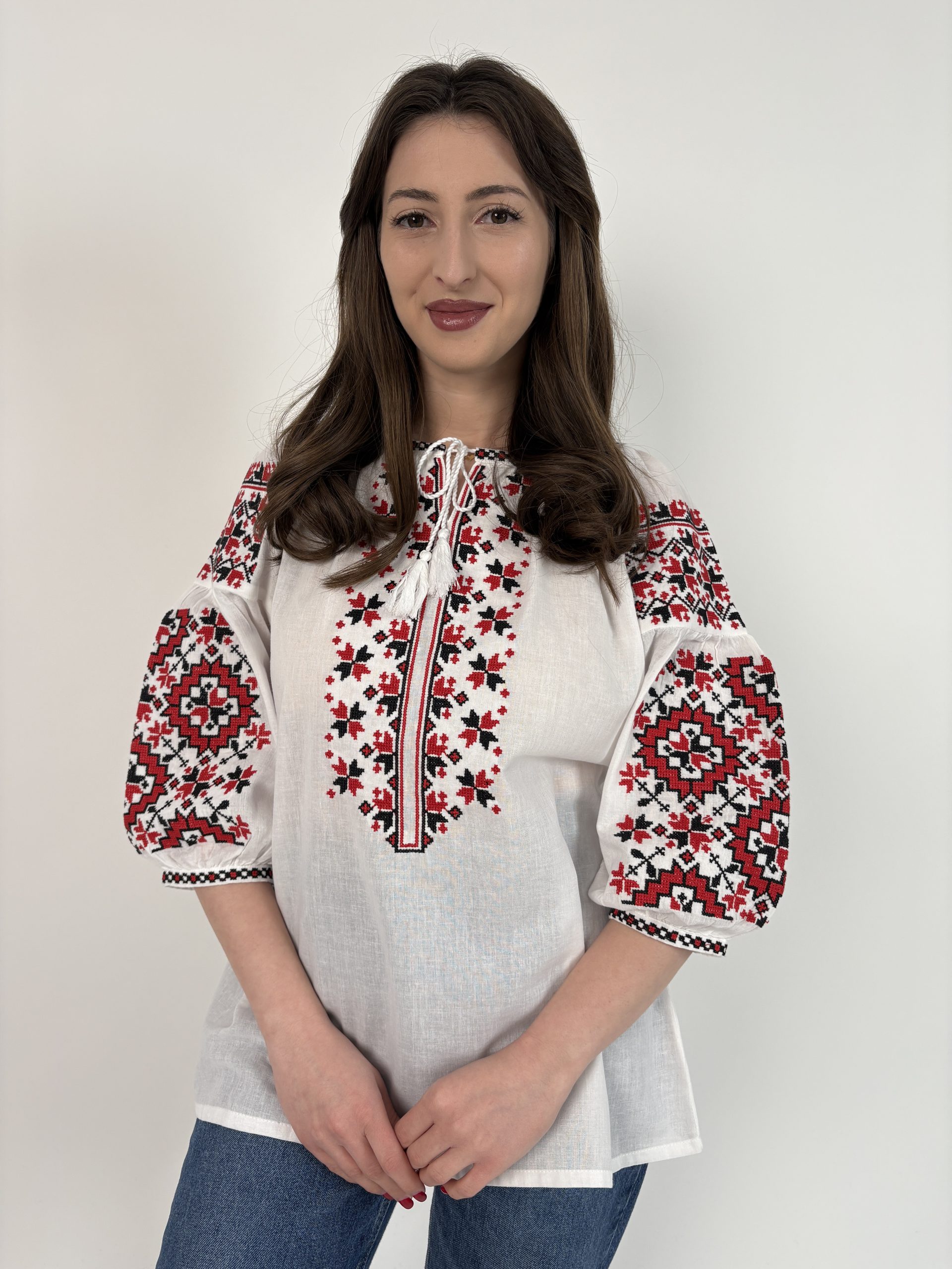 Ie tradițională femei TM2178 *motive geometrice* - 3XL