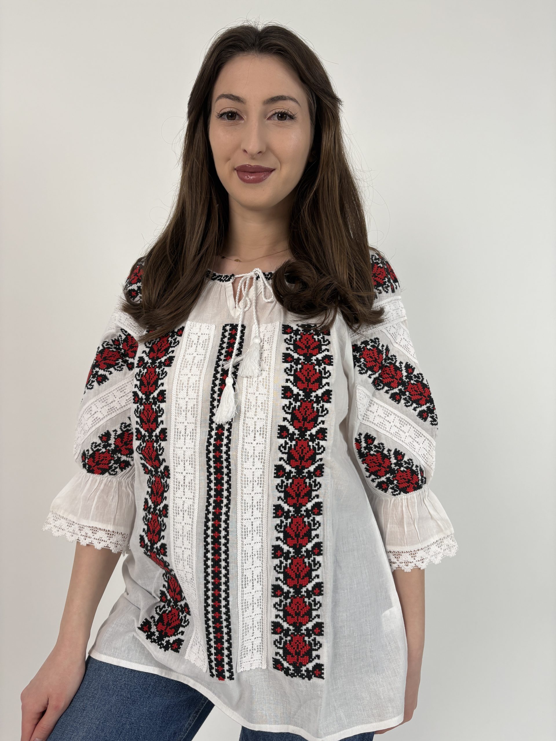 Ie tradițională femei TM2179 *motive florale* - 3XL