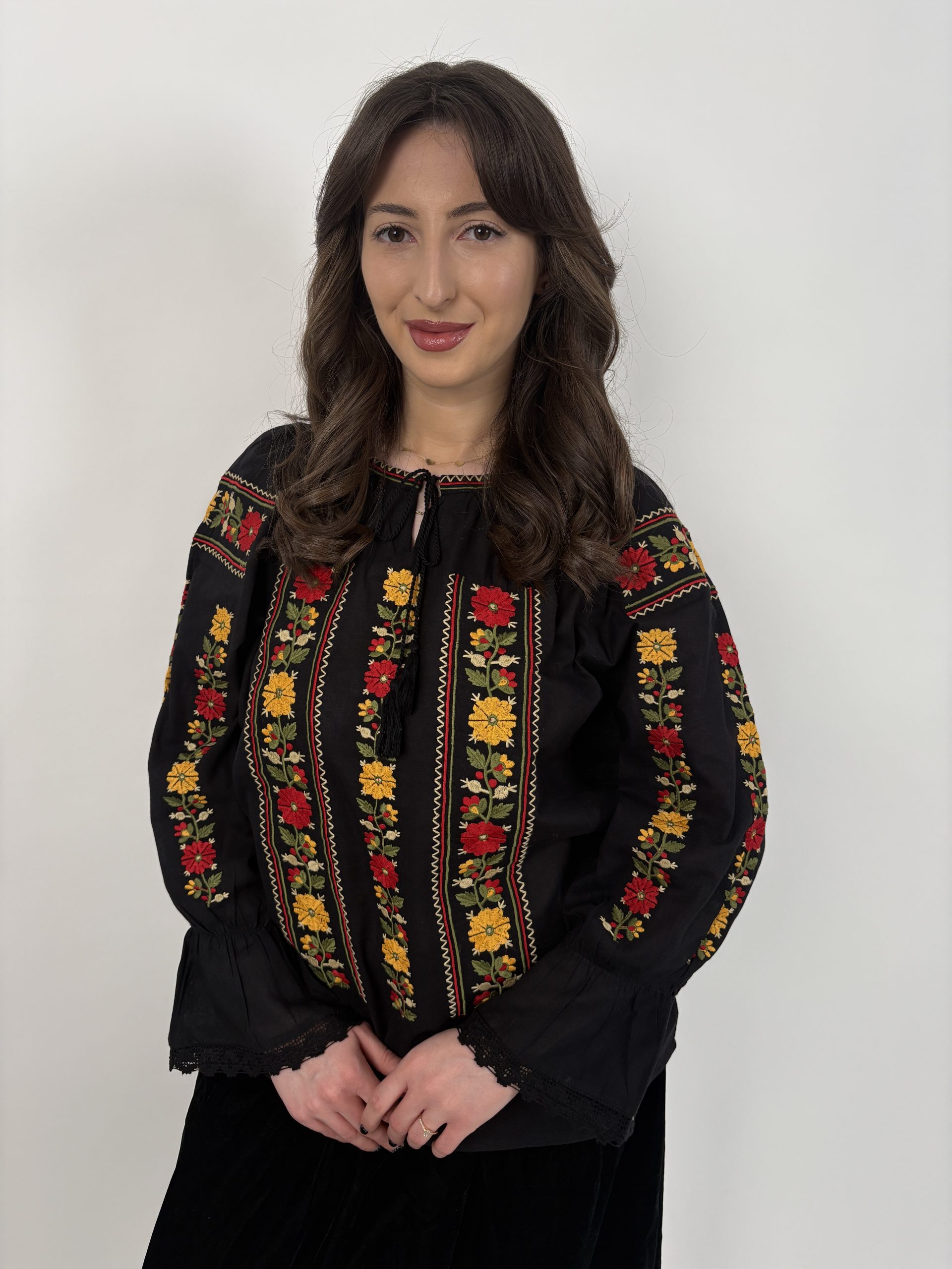 Ie tradițională femei TM2248 motive florale - XXL