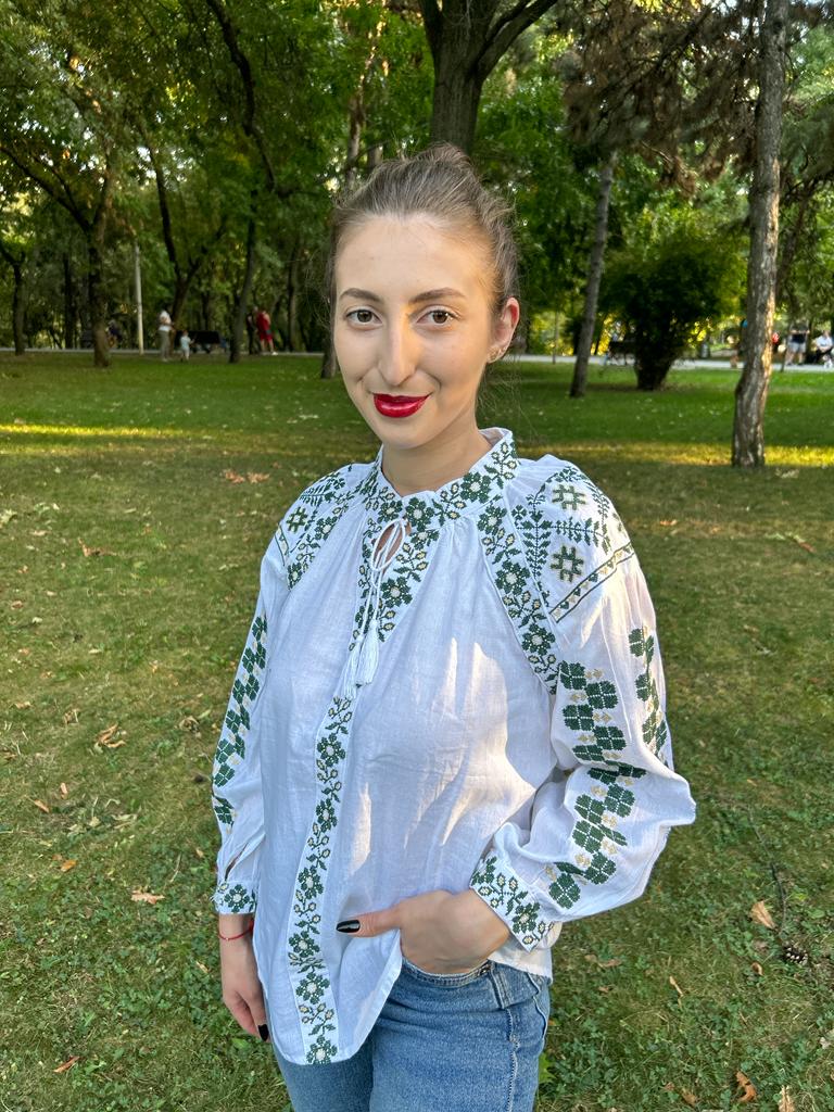 Ie tradițională femei TM30 – verdele naturii - XXL