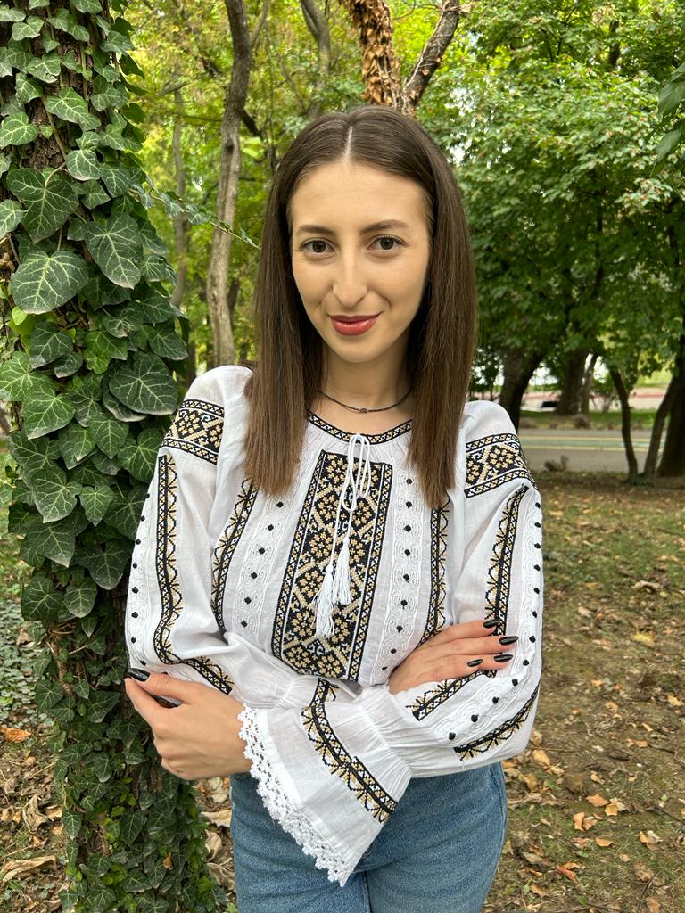 Ie tradițională femei TM54 - culorile toamnei - XL