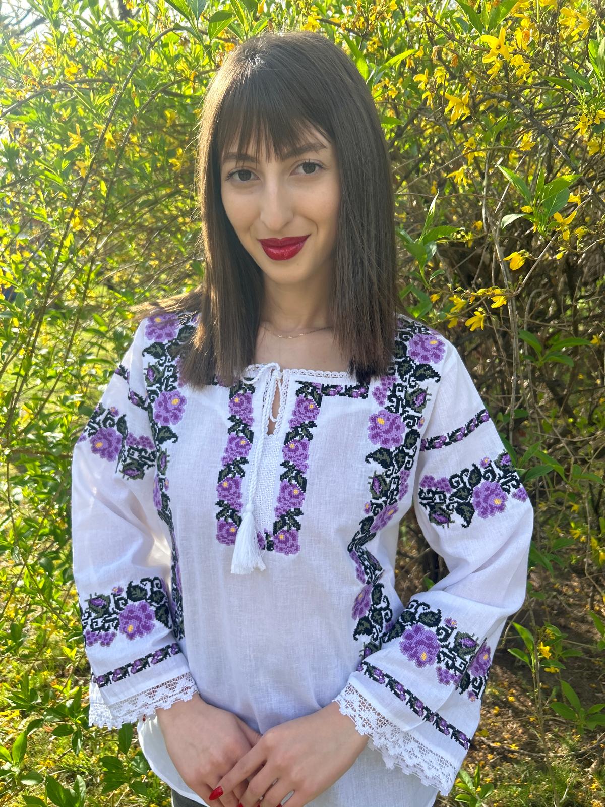 Ie tradițională femei TM990 *nuanțe de mov* - 3XL