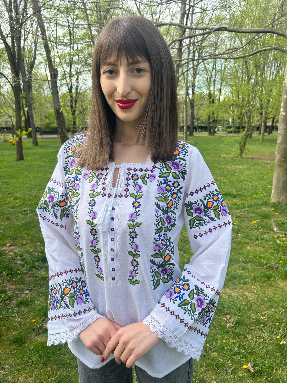 Ie tradițională femei TM995 *nuanțe de mov* - 3XL