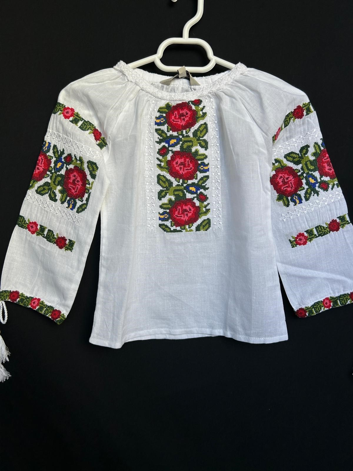 Ie tradițională fete TM1280 motive florale - 6