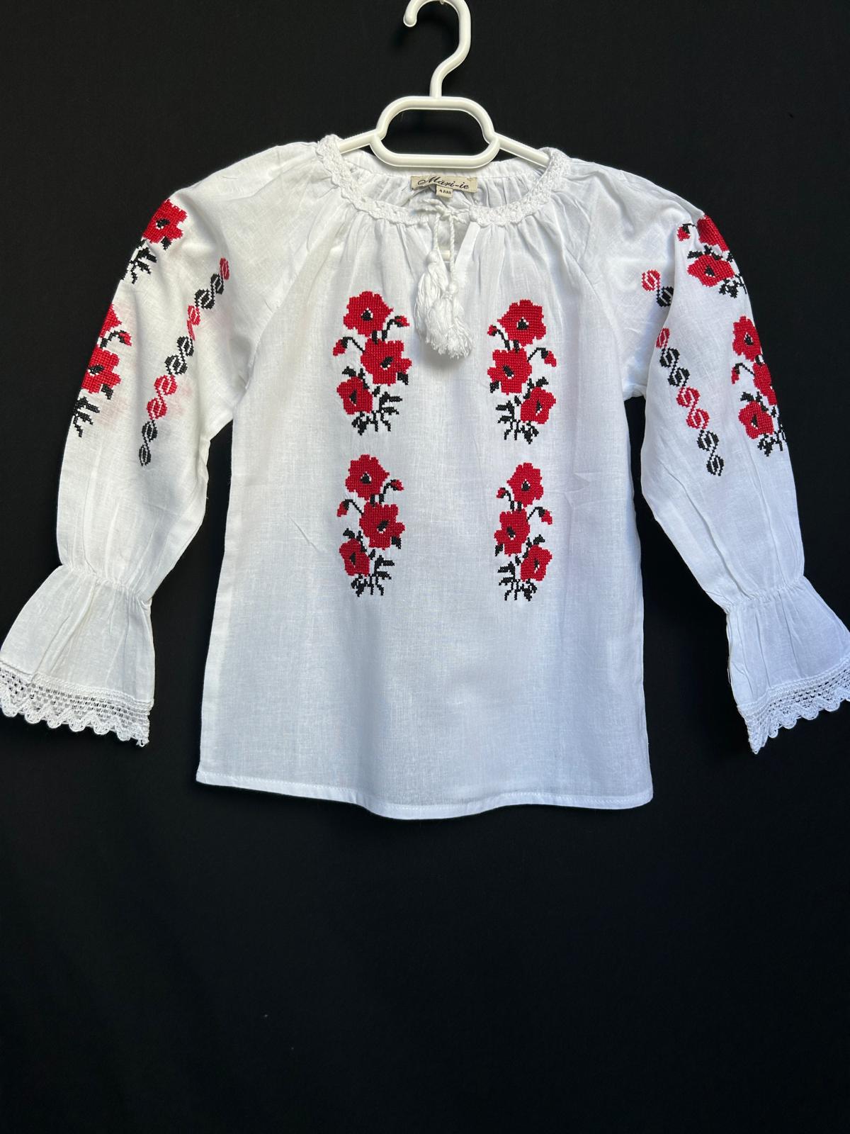 Ie tradițională fete TM1289 motive florale - 12
