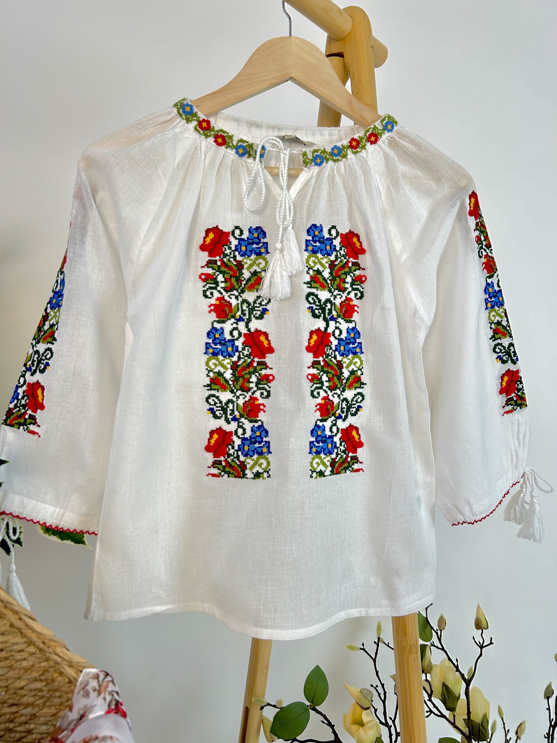 Ie tradițională fete TM1862 motive florale - 10