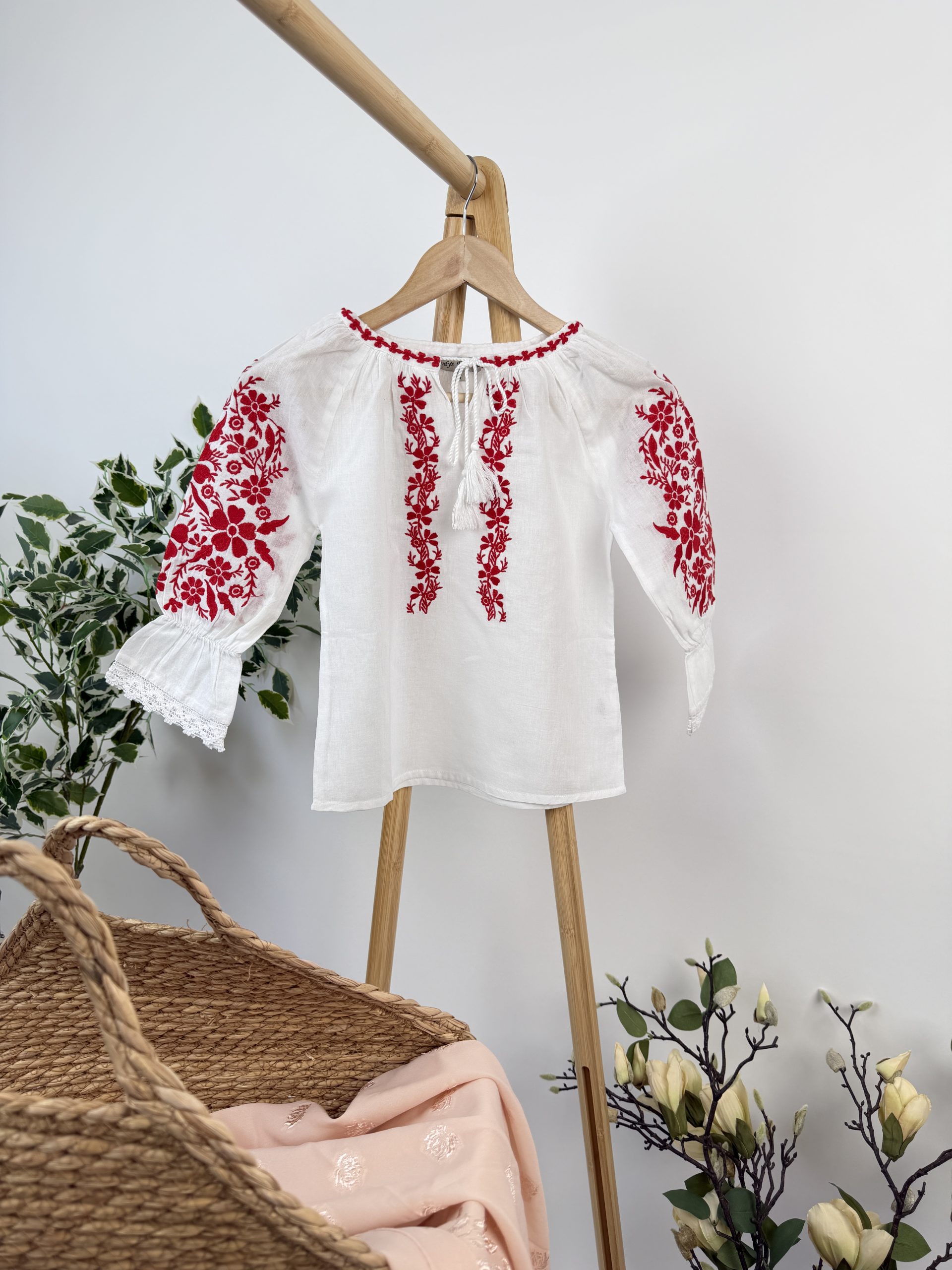 Ie tradițională fete TM2496 *broderie roșie* - 8