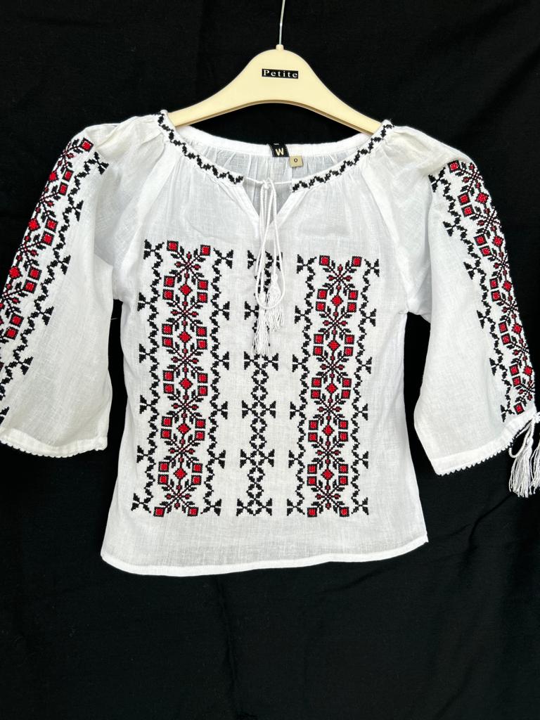 Ie tradițională fete TM646 - motive geometrice - 8