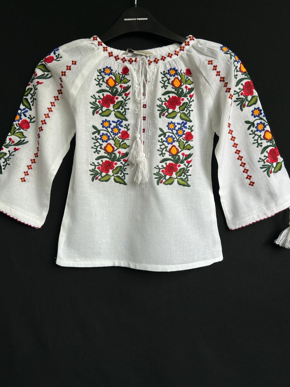 Ie tradițională fete TM650 * motive florale * - 16