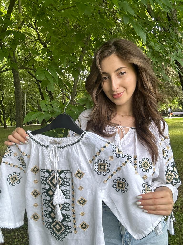 Ie tradițională fete TM706 - verdele naturii - 4
