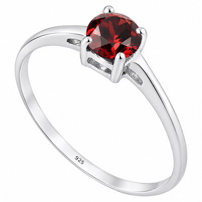 Inel argint 925 granat | Clasic #2