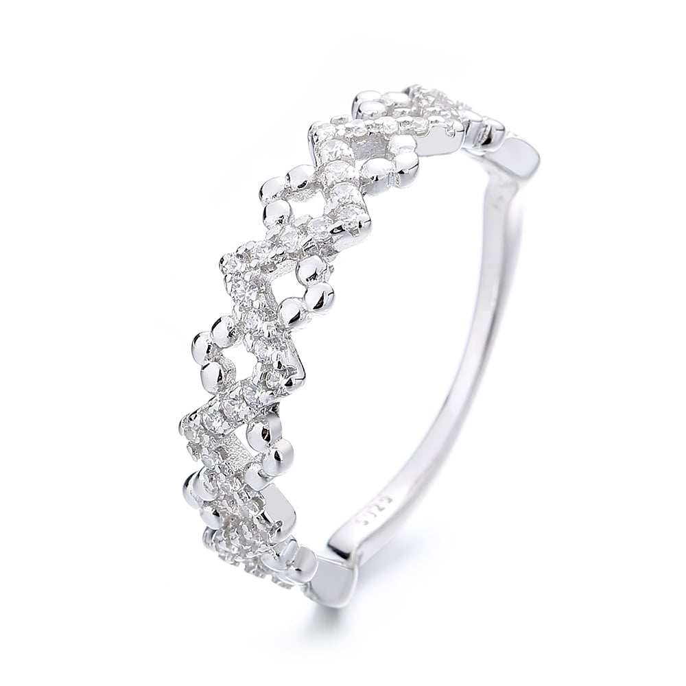 Inel argint 925, JW1346, model elegant, placat cu rodiu - poza 1
