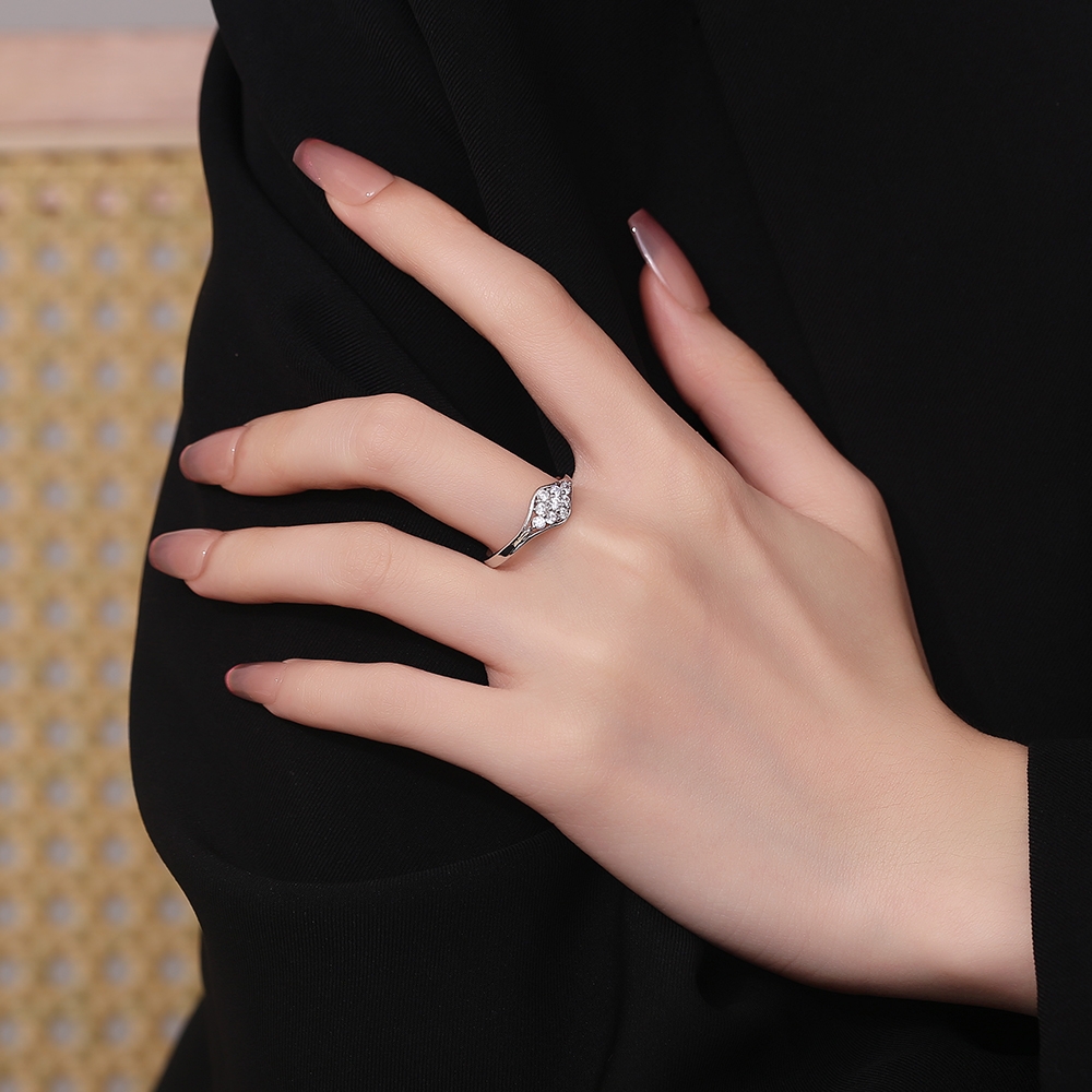 Inel argint 925, JW1378, model elegant cu pietre, placat cu rodiu - poza 2