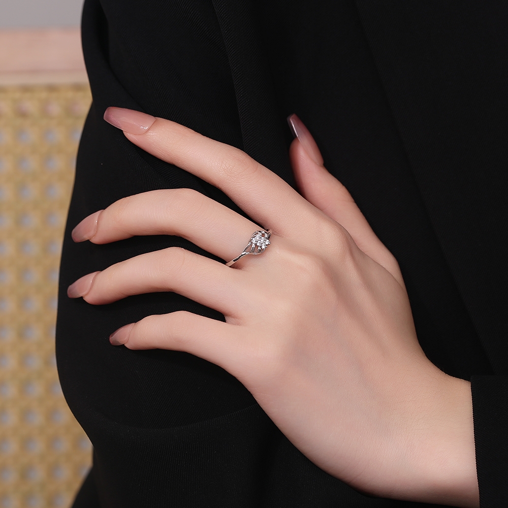 Inel argint 925, JW1379, model elegant cu pietre, placat cu rodiu - poza 2