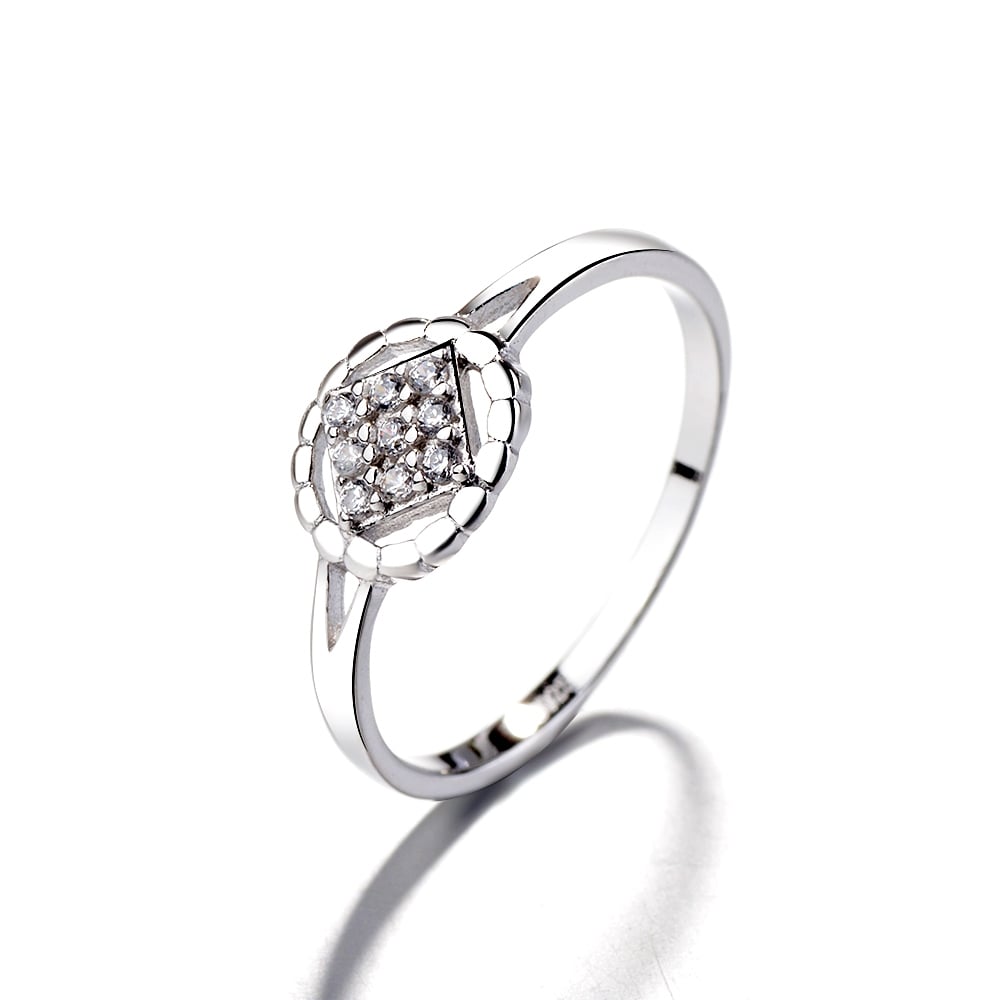 Inel argint 925, JW1387, model elegant cu pietre, placat cu rodiu - poza 1