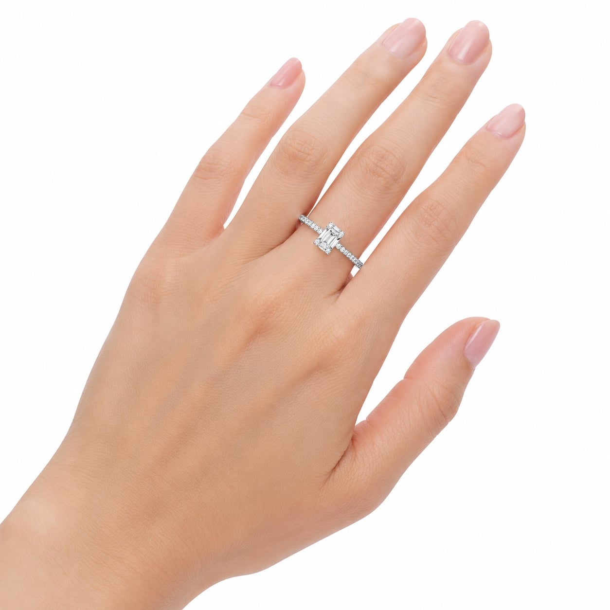 Inel argint 925, JW518, model cu zirconiu, placat cu rodiu - poza 2