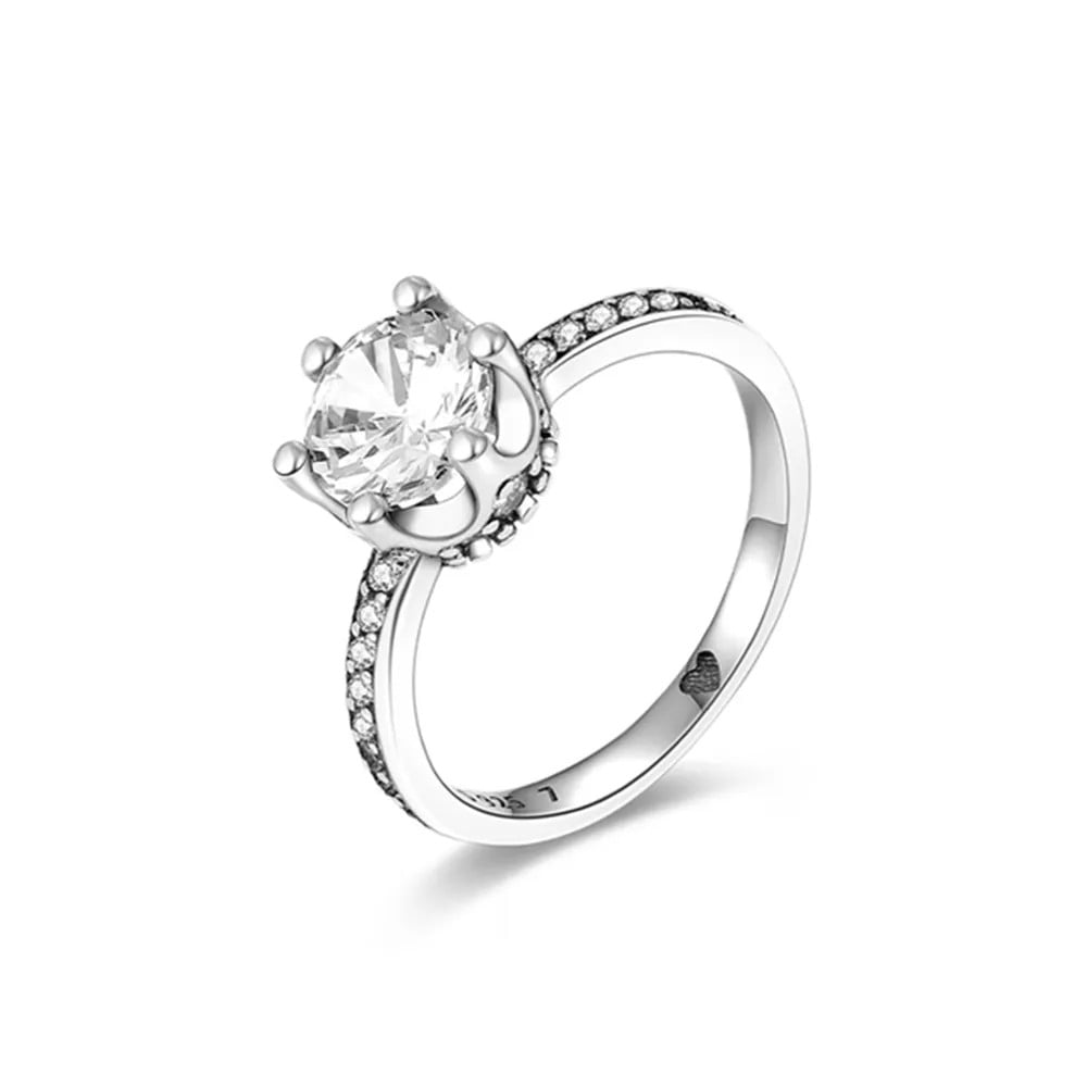 Inel argint 925, JW624, model elegant cu zirconiu, placat cu rodiu - poza 1