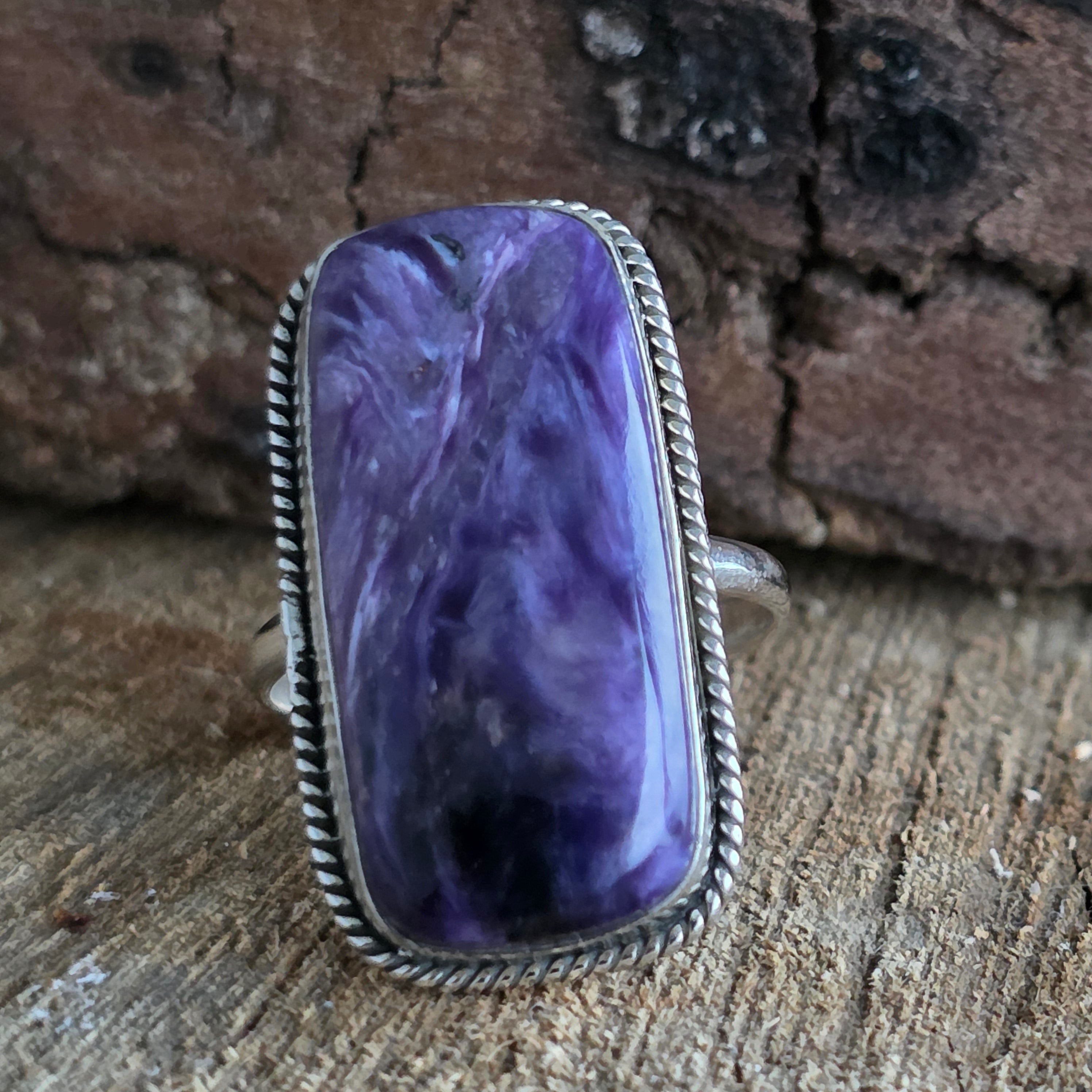 Inel argint charoit | Model 8