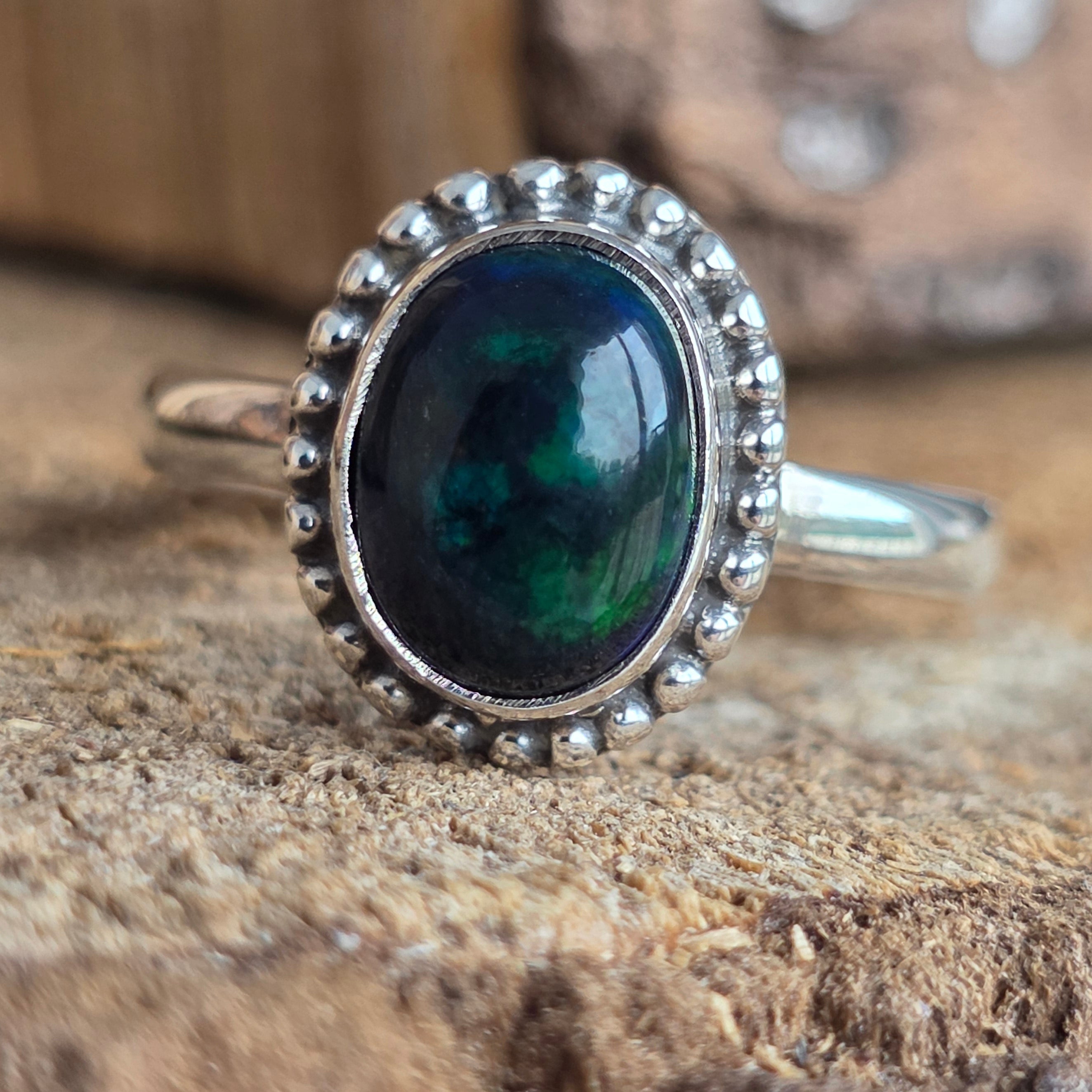 Inel argint opal etiopian | Model 17