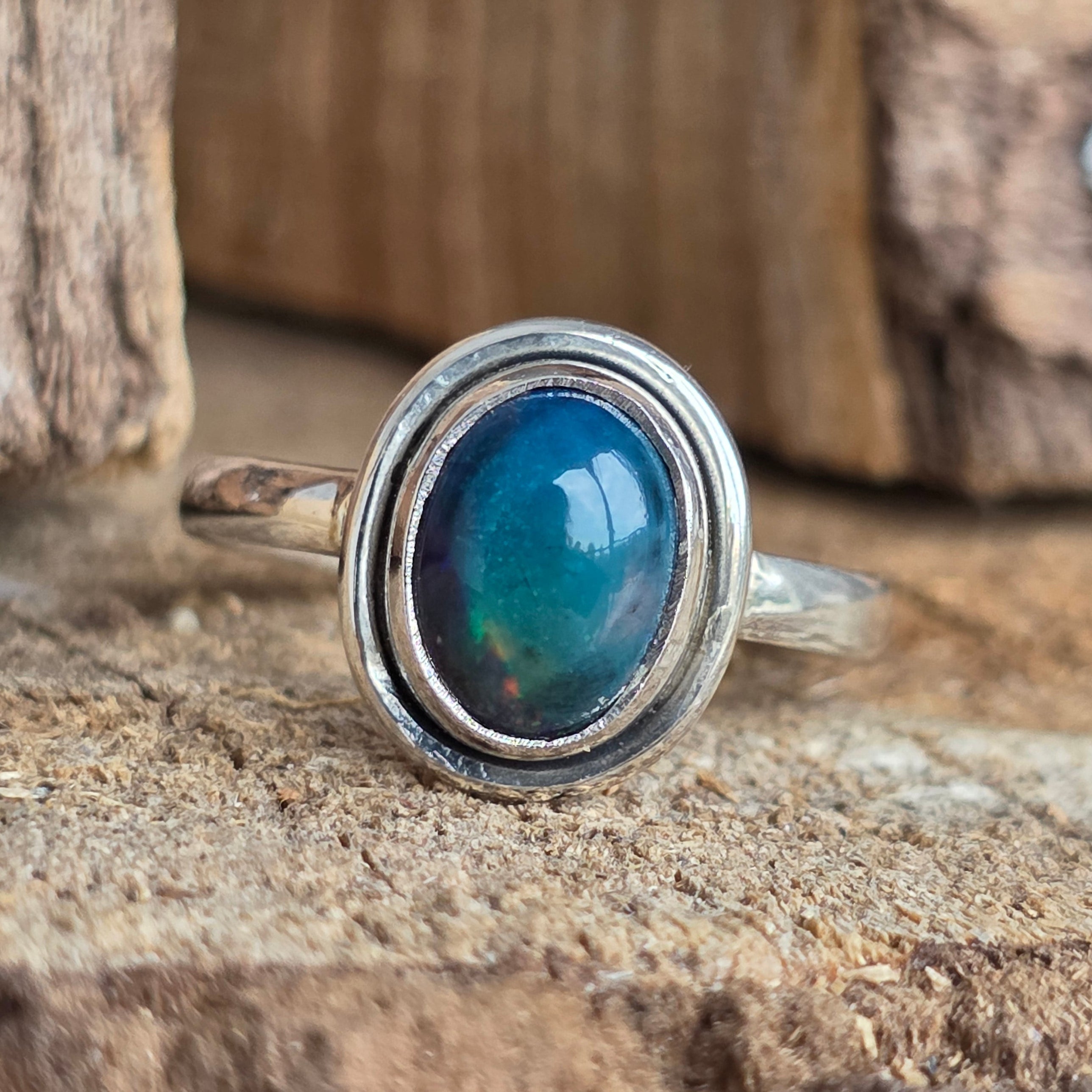 Inel argint opal etiopian | Model 2