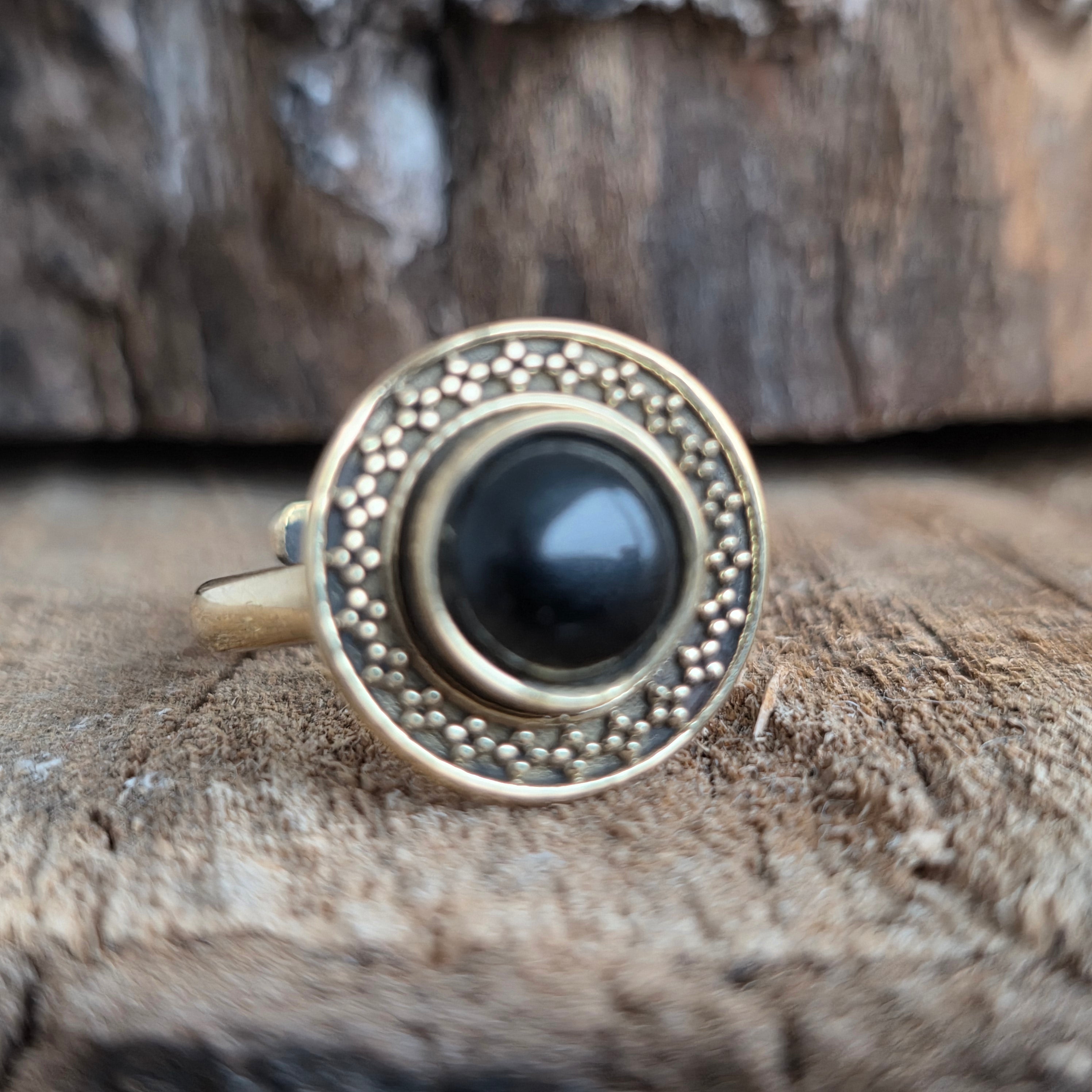 Inel finisaj bronz | Onix