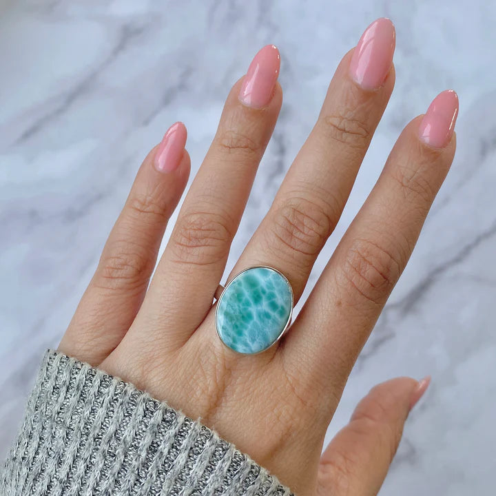 Inel larimar din argint | Model 16