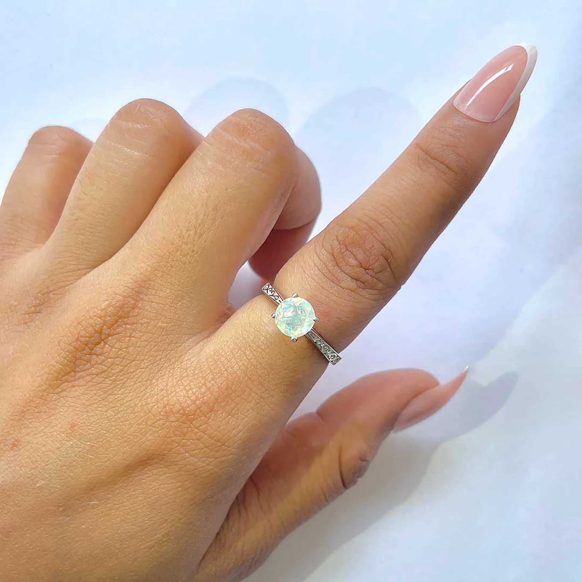 Inel opal argint | Glow