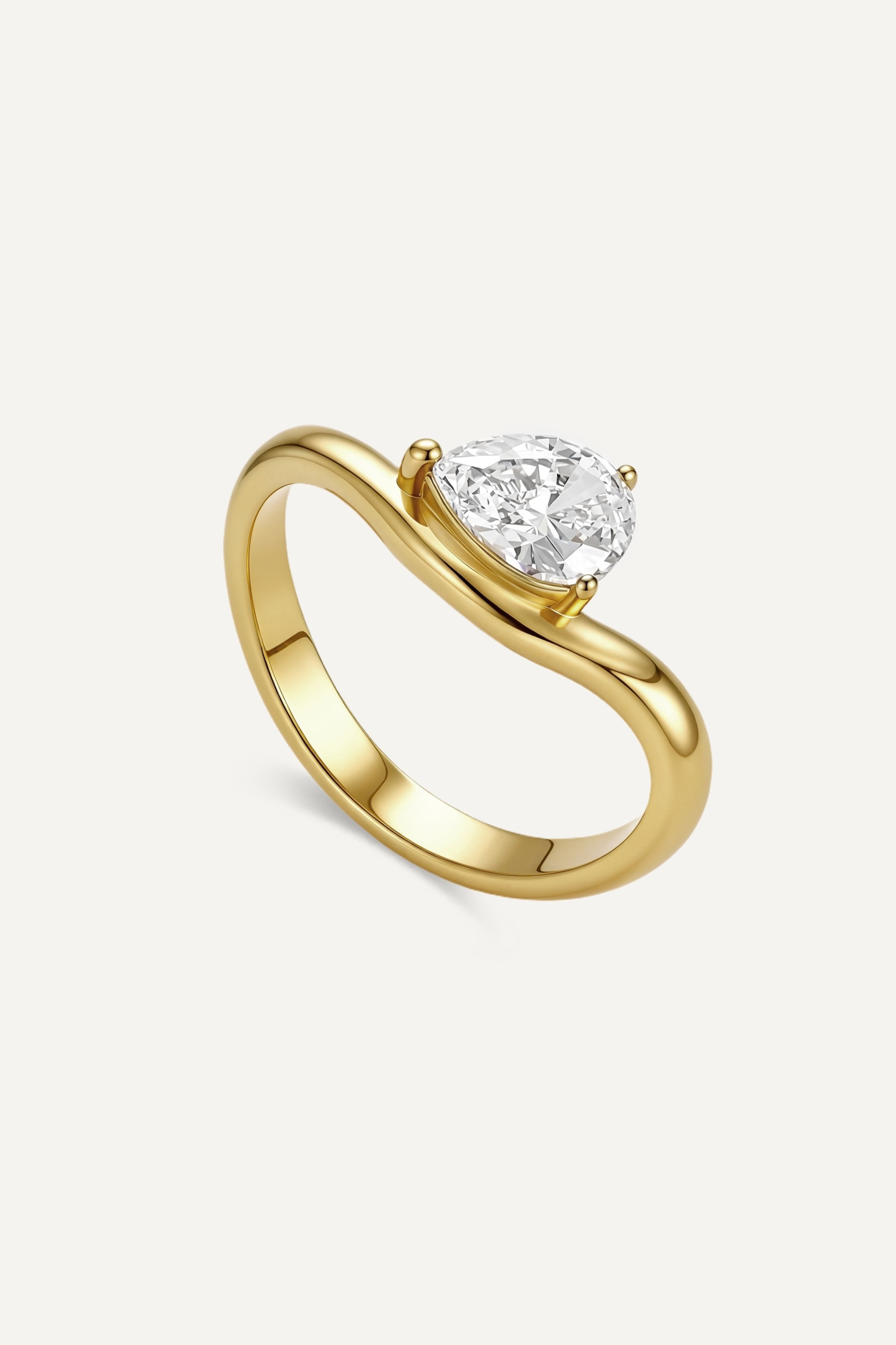 Inel Pear - Gold / 57 (18.1 mm)