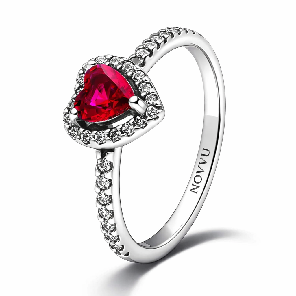 Inel Red Heart cu Argint - 48