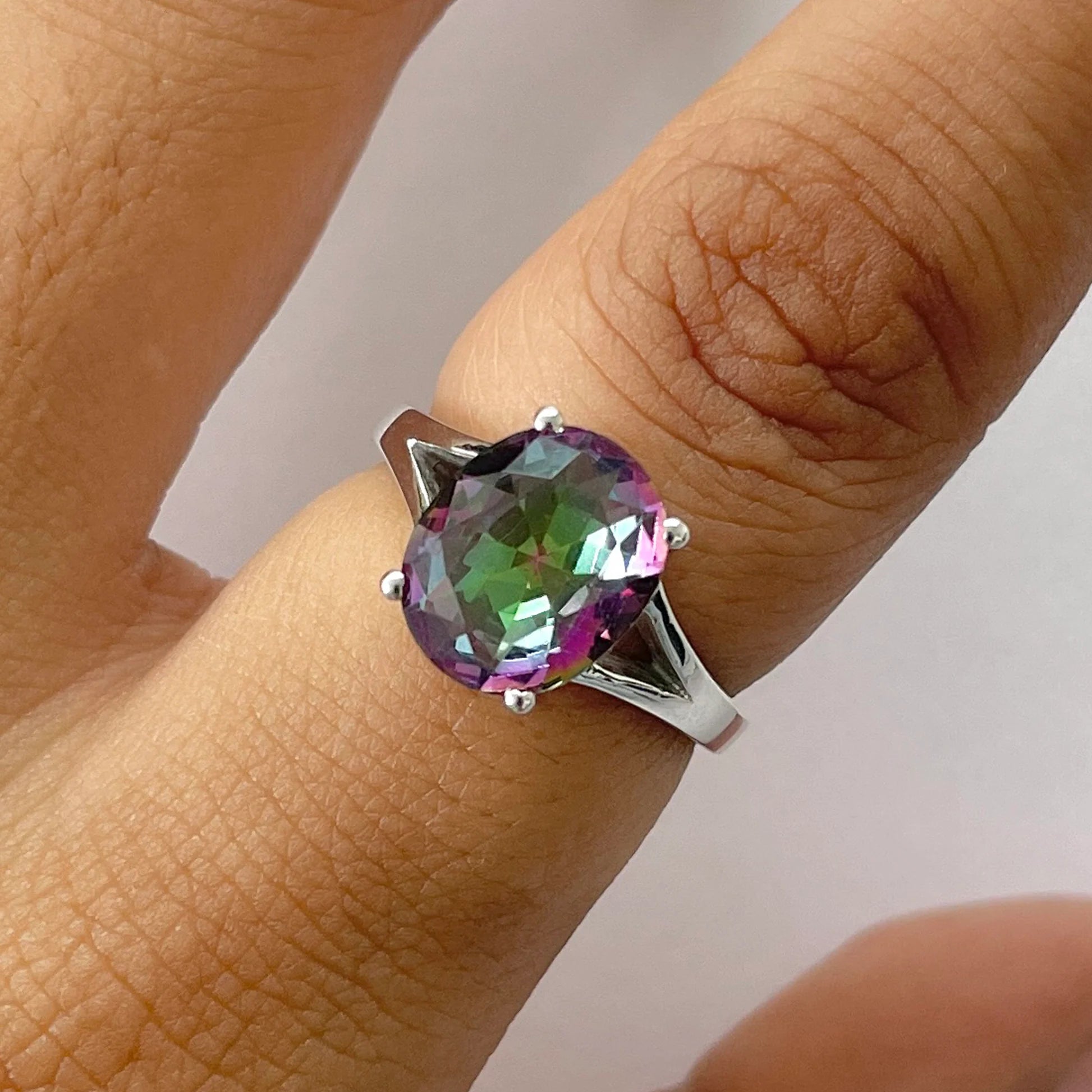 Inel topaz mistic argint | Mistique