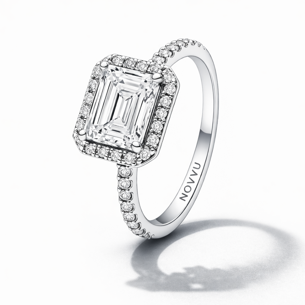 Inel White Cristal Cu Argint - 48