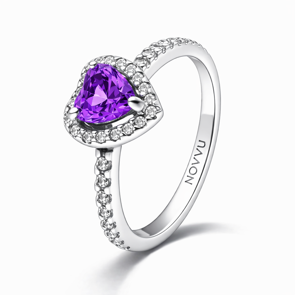 Inel Purple Heart cu Argint