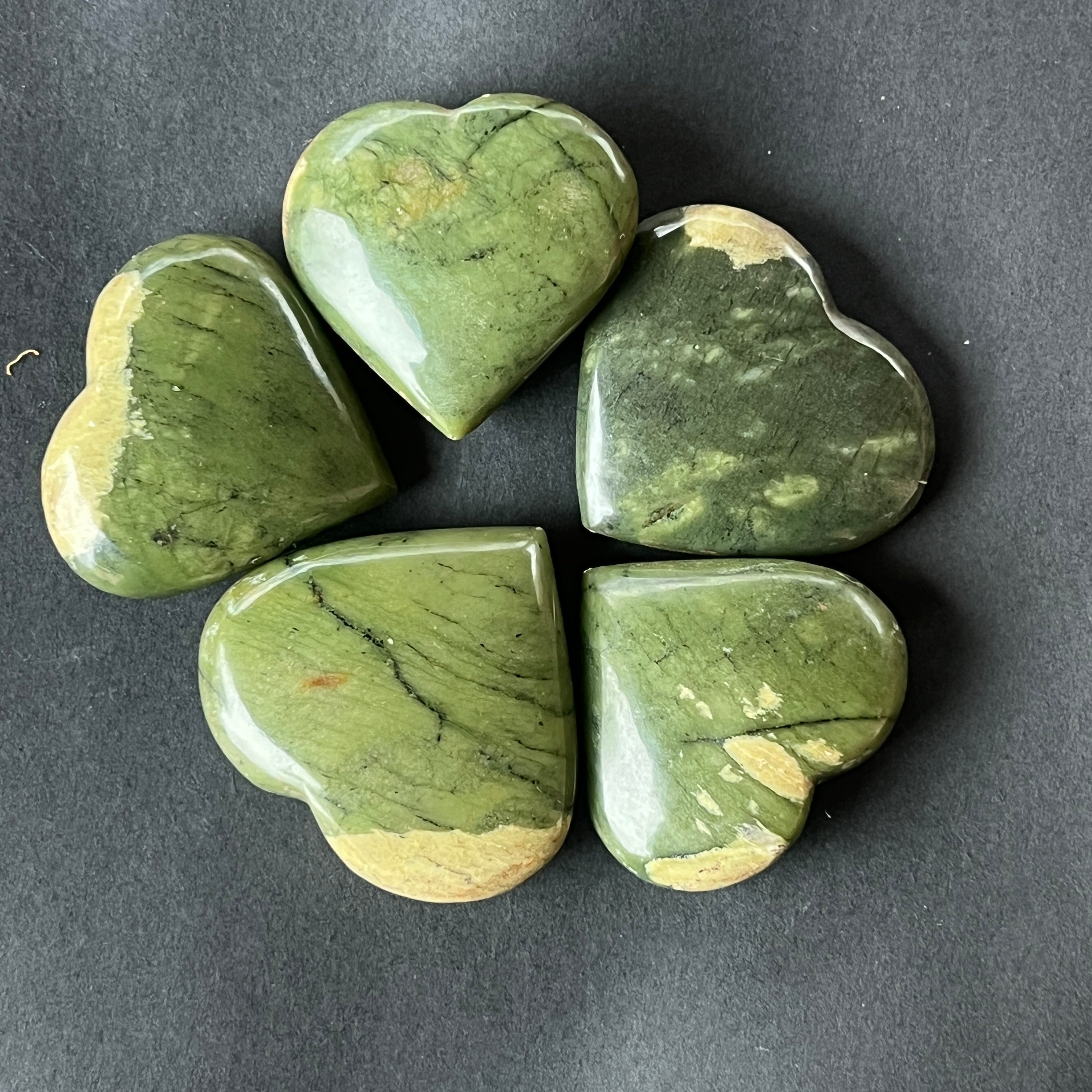 Inima jad verde, nefrit model 2