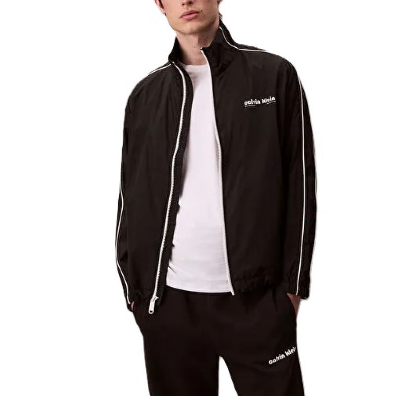 Jacheta Calvin Klein LS CRNKL STND CLLR T - poza 1