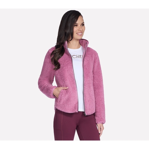 Jacheta femei Skechers Skech-Sherpa Jacket JA218-ROS - poza 4