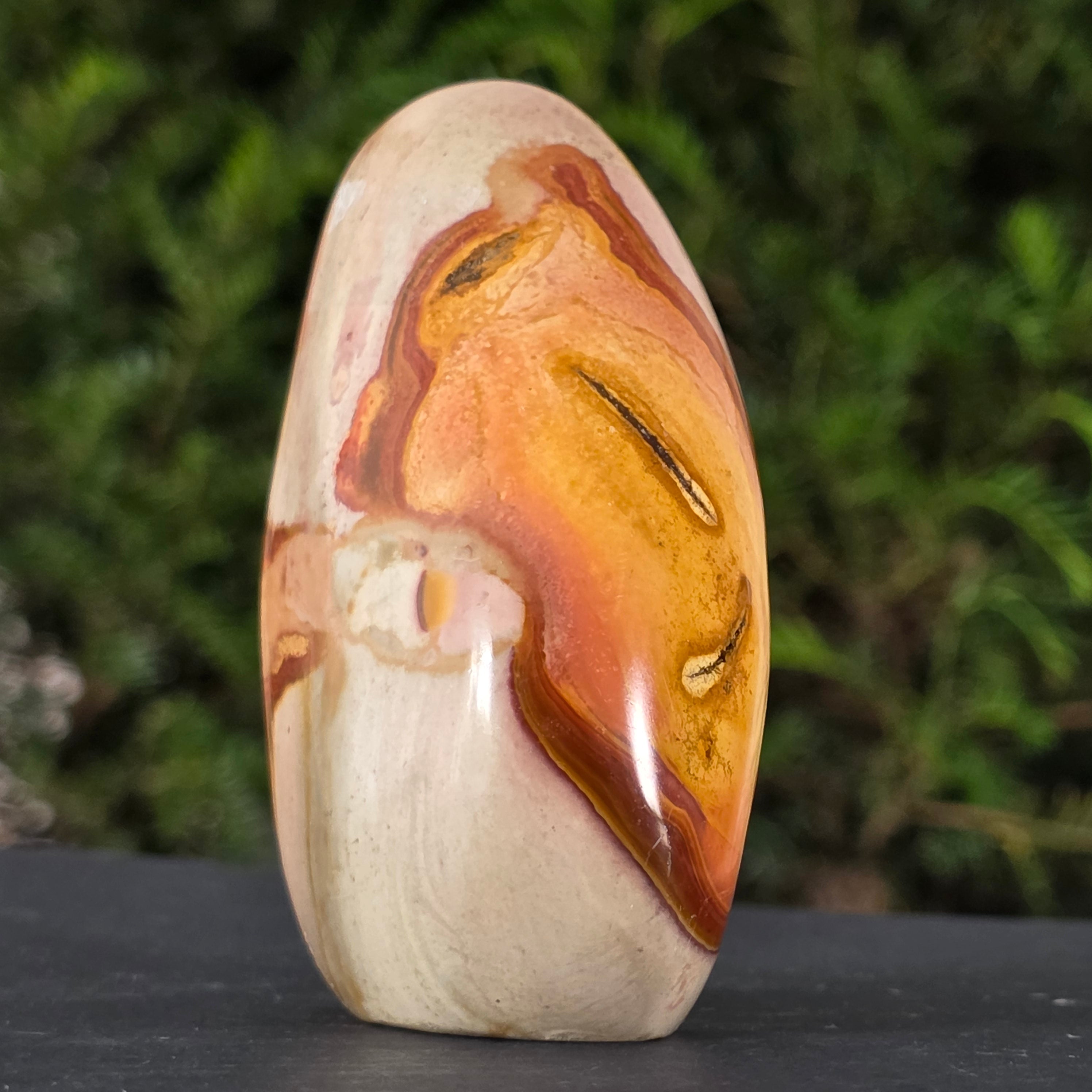 Jasp policrom sculptura forma libera model 2 Africa