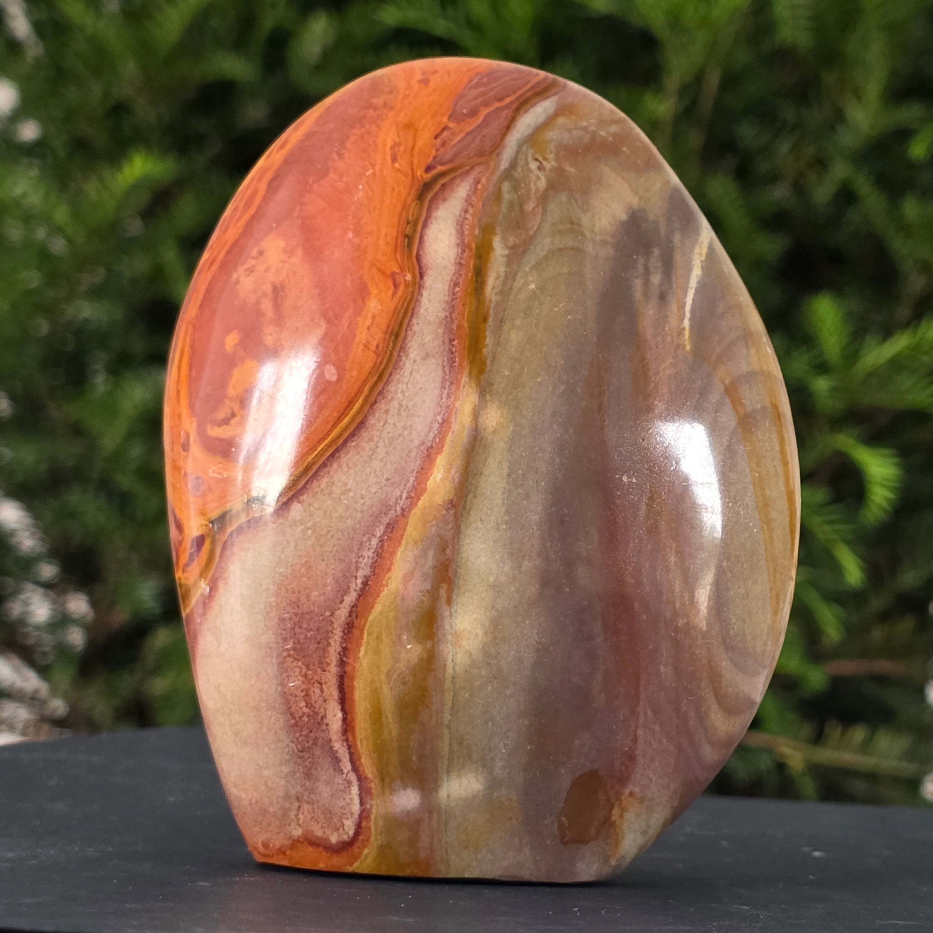 Jasp policrom sculptura forma libera model 3 Africa