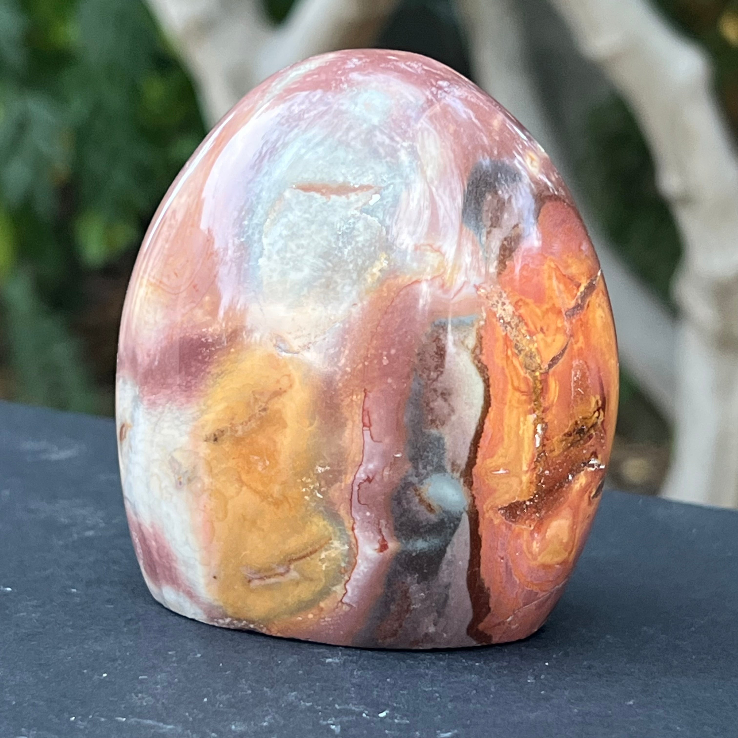 Jasp policrom sculptura forma libera model 4 Africa