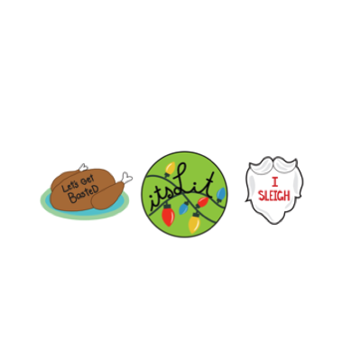 Jibbitz Crocs Cheeky Holiday 3 Pack - poza 1
